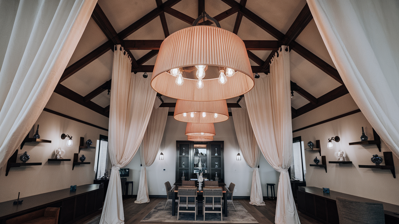 Designer Hanging Shade Chandeliers