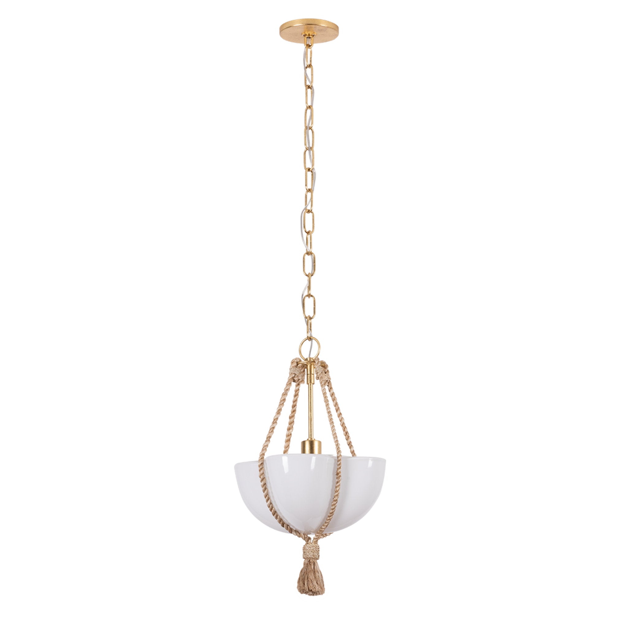 Amberley 1-Light Pendant in Vintage Gold Leaf 12W x 18.5H