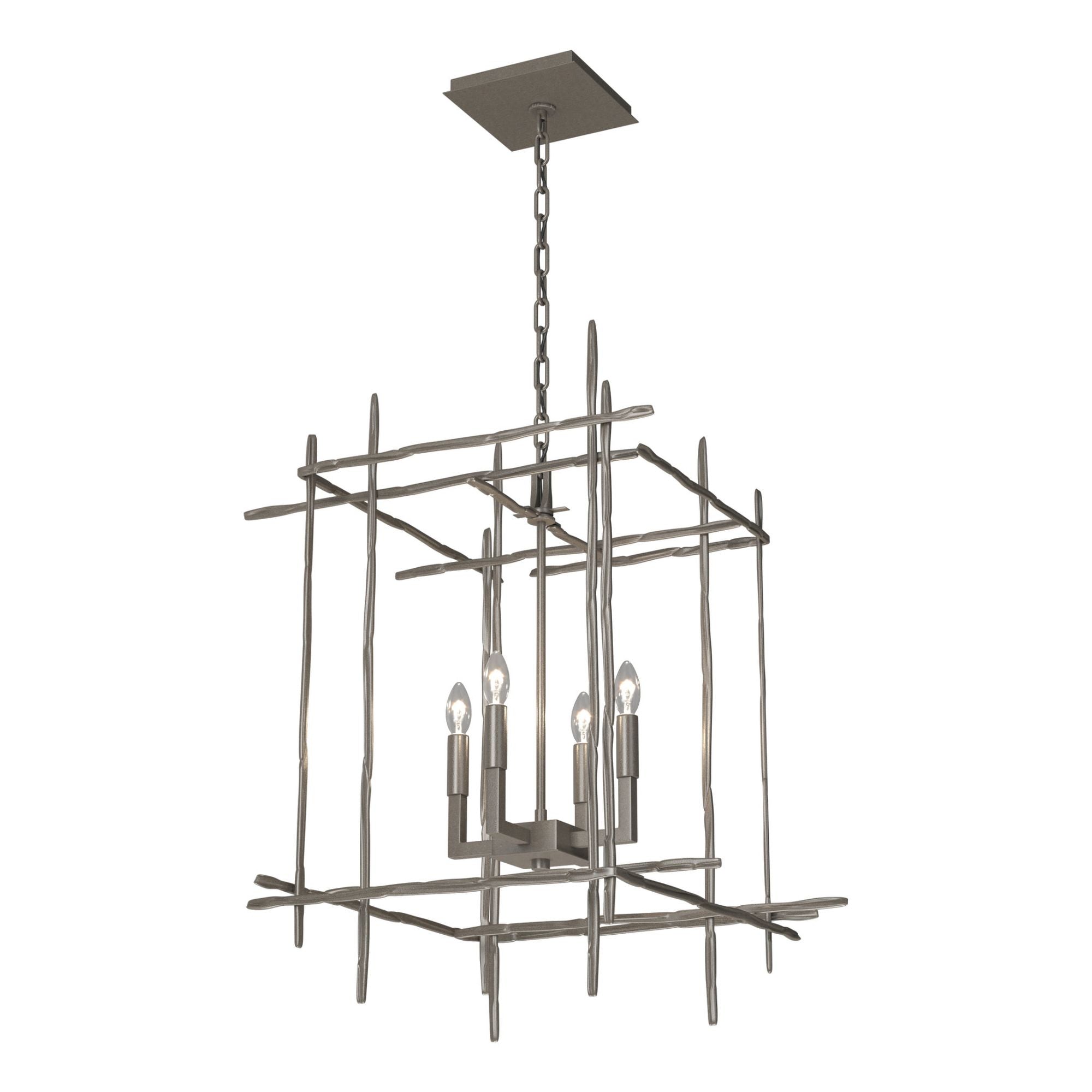 Tura 4-Light Medium Chandelier 4-Light in Dark Smoke