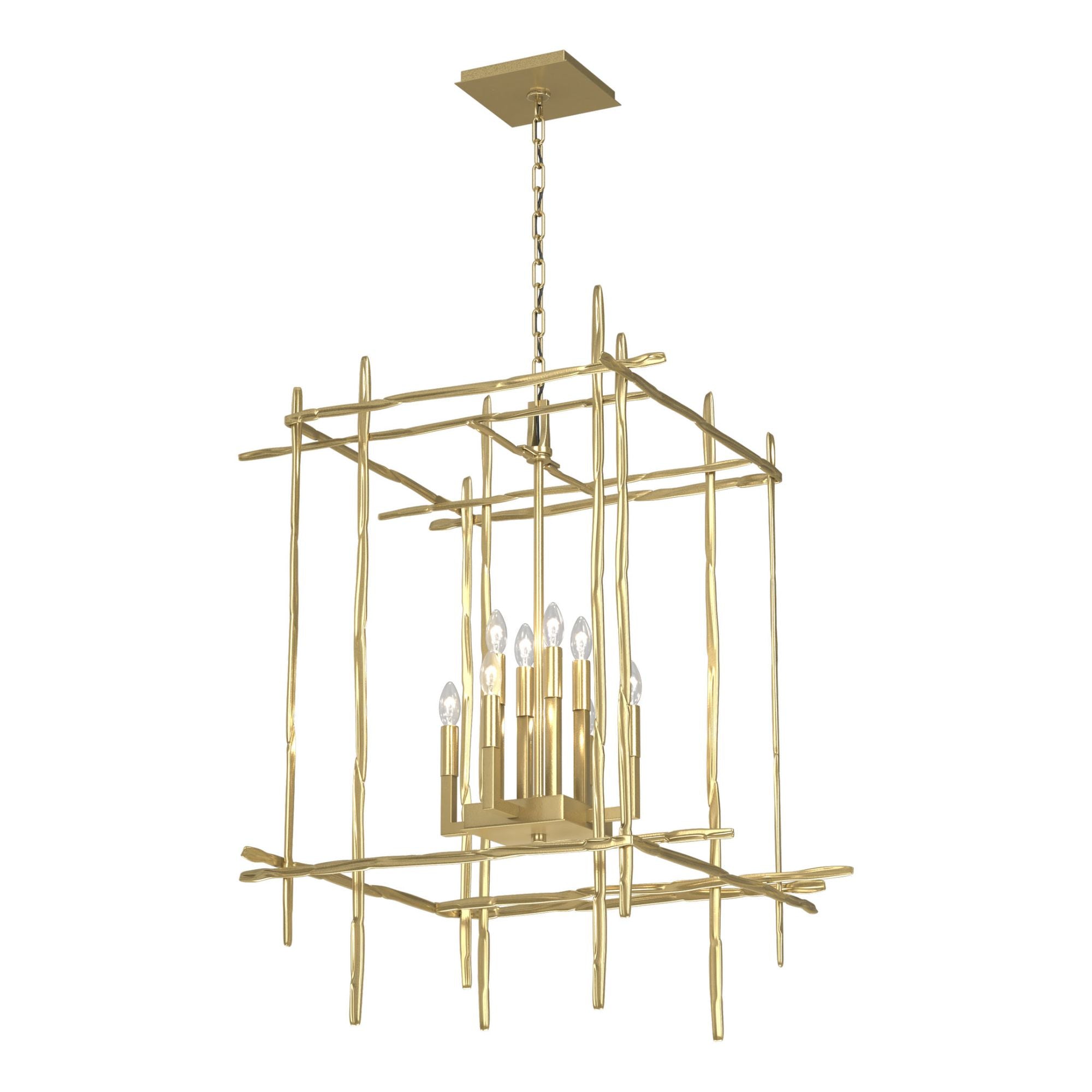 Tura 30 Inch Chandelier, Classic Chrome Beaded Candelabra Design