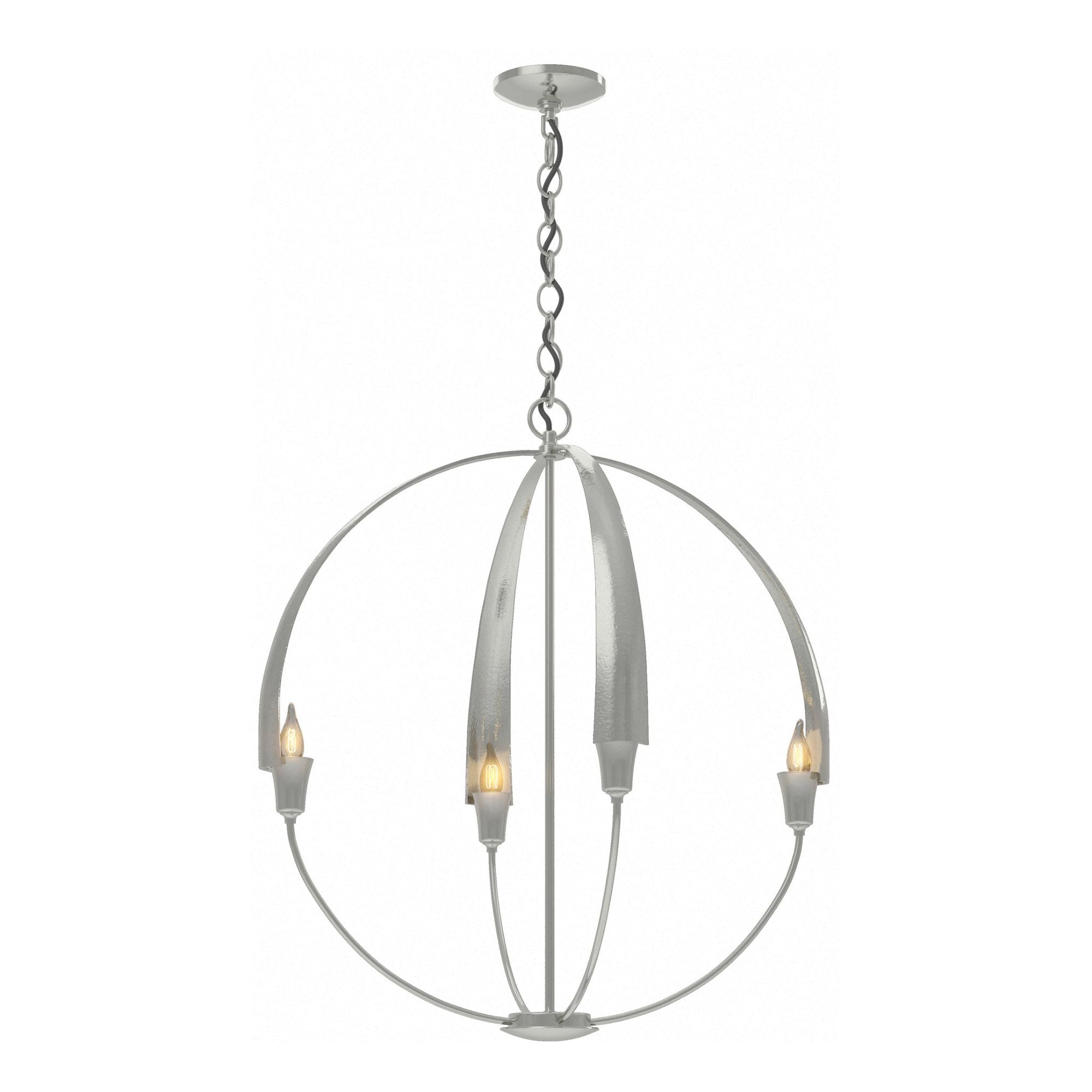 Cirque Large Chandelier 4-Light in Sterling