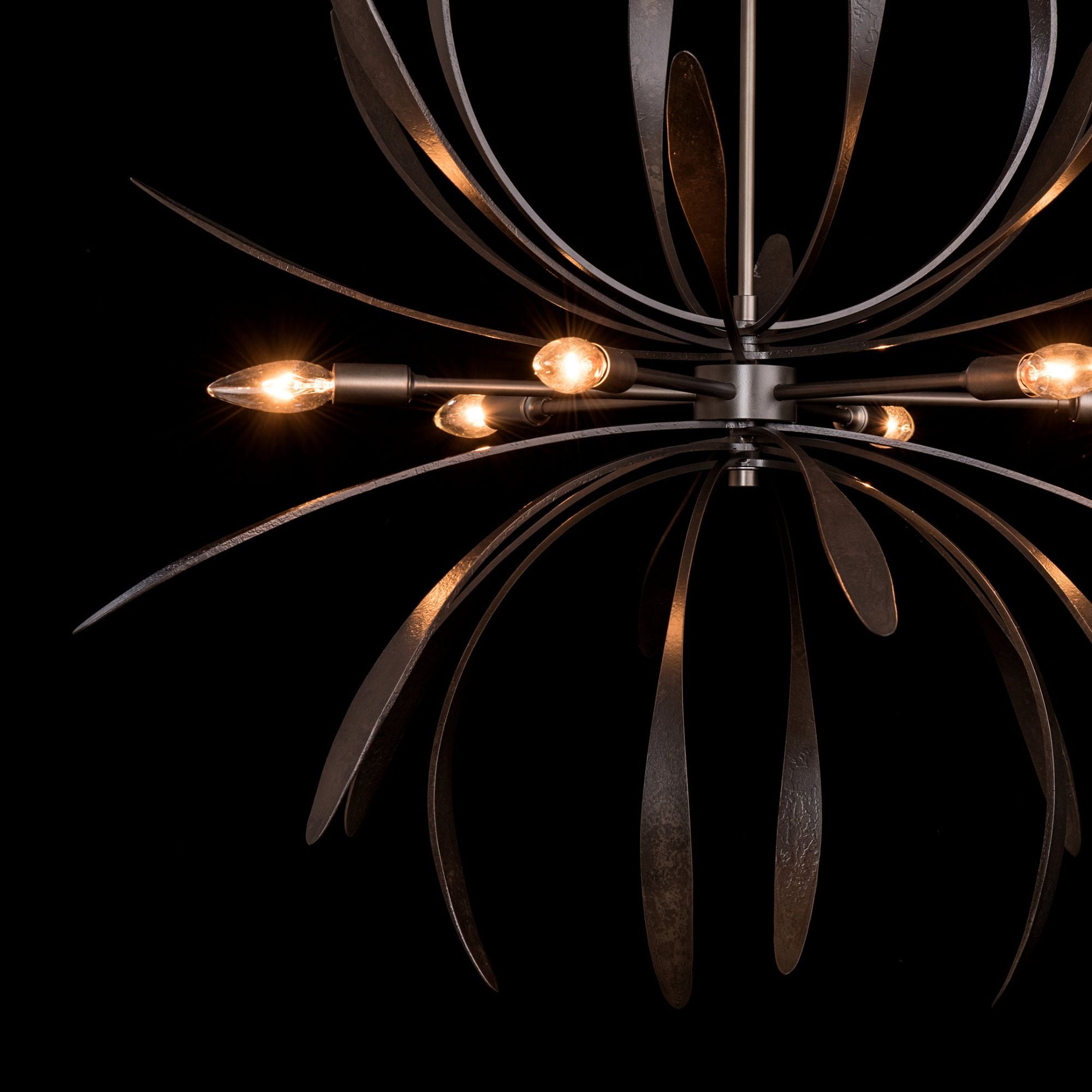 Dahlia Chandelier 6-Light in Dark Smoke