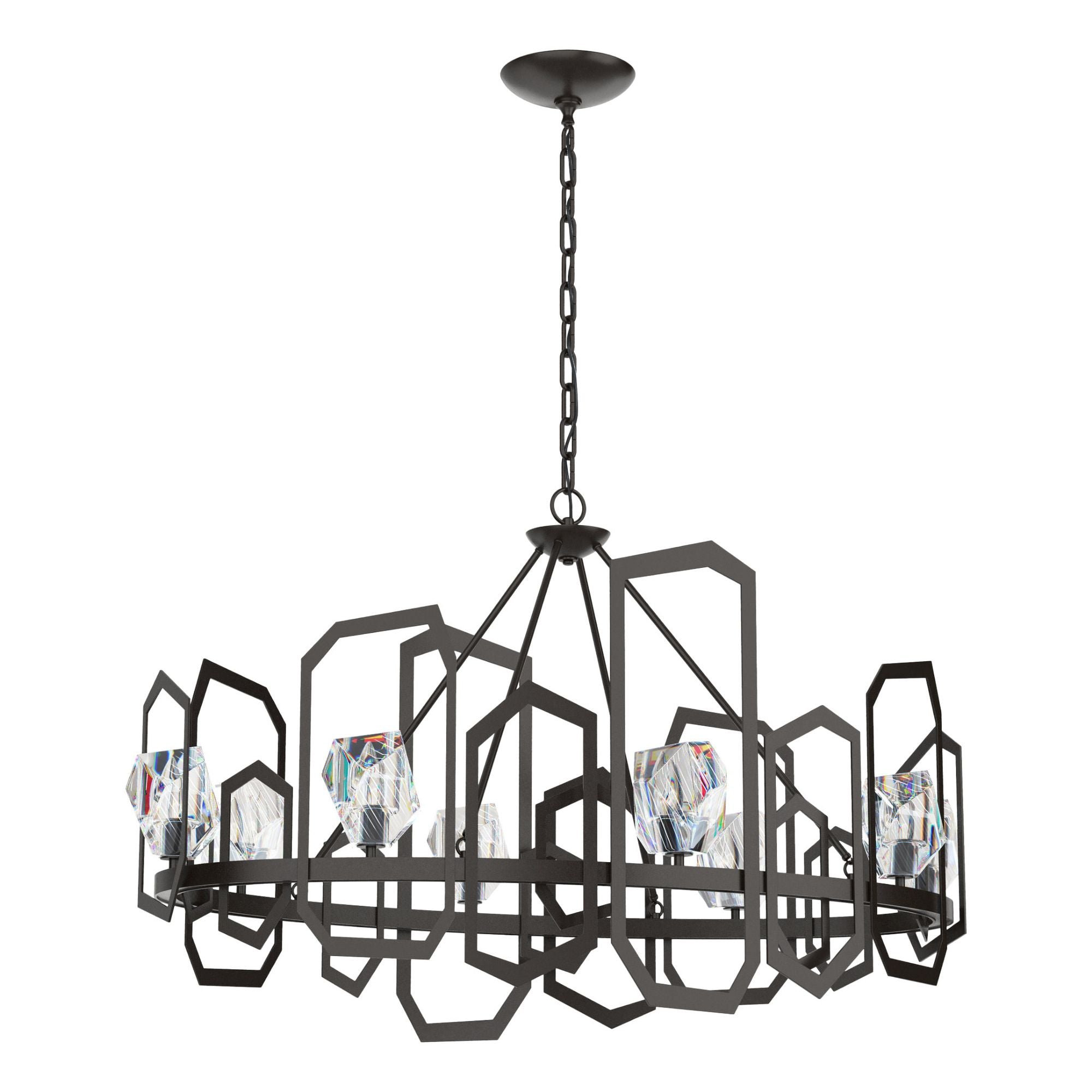 Gatsby Chandelier 8-Light Crystal in Oil Rubbed Bronze