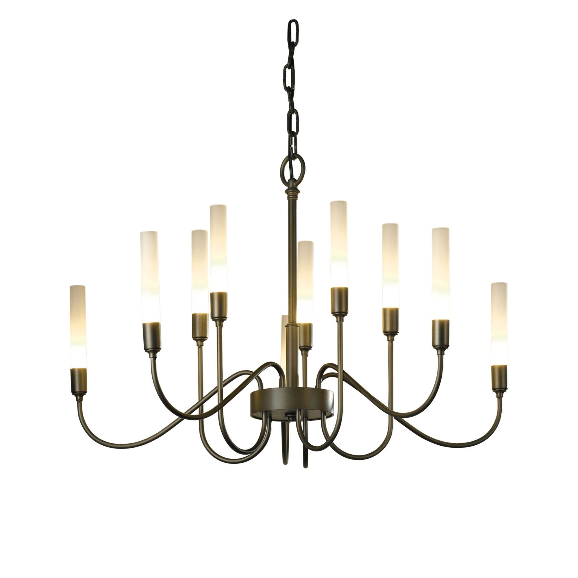 Lisse 10 Arm Chandelier 10-Light in Dark Smoke