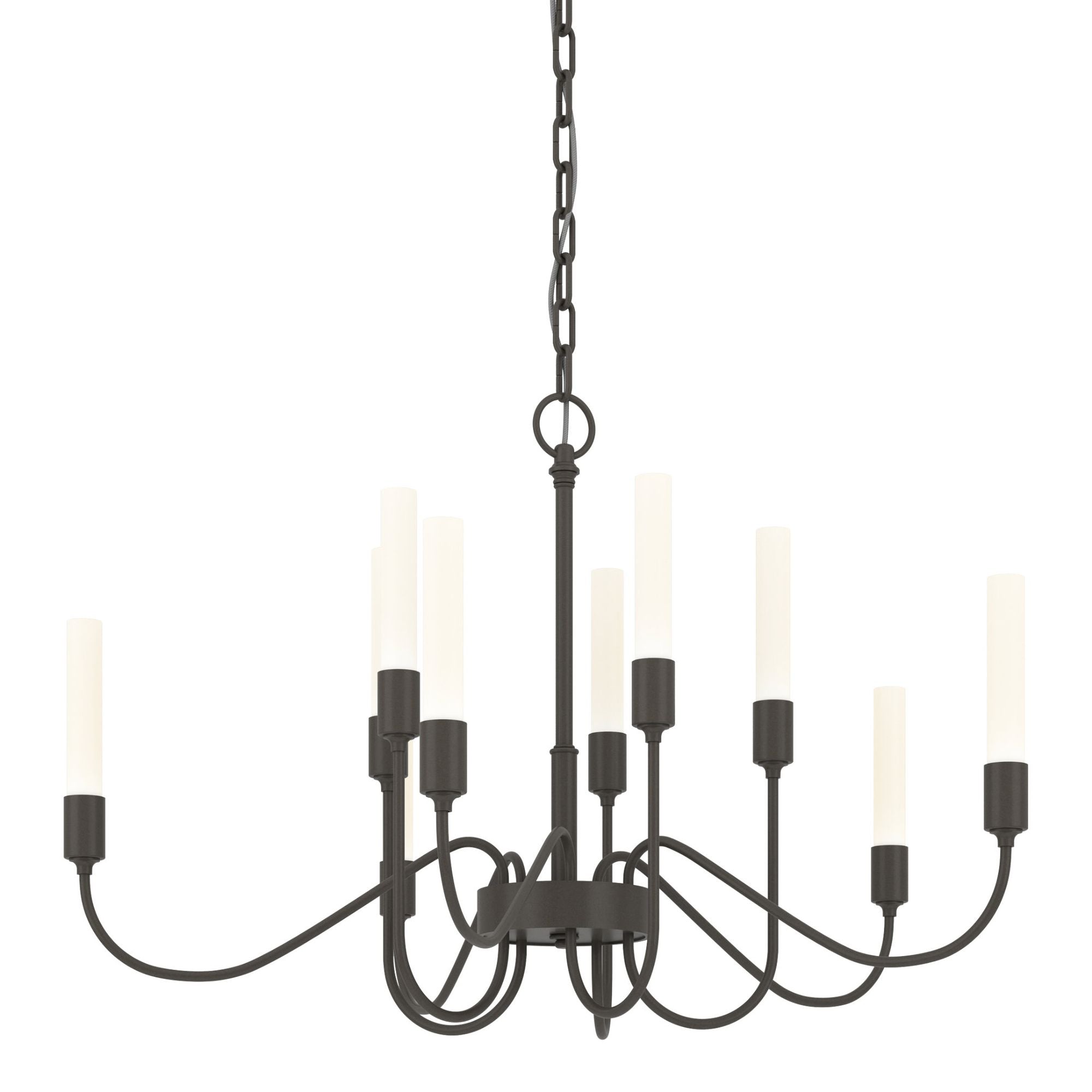 Lisse 10 Arm Chandelier 10-Light in Dark Smoke