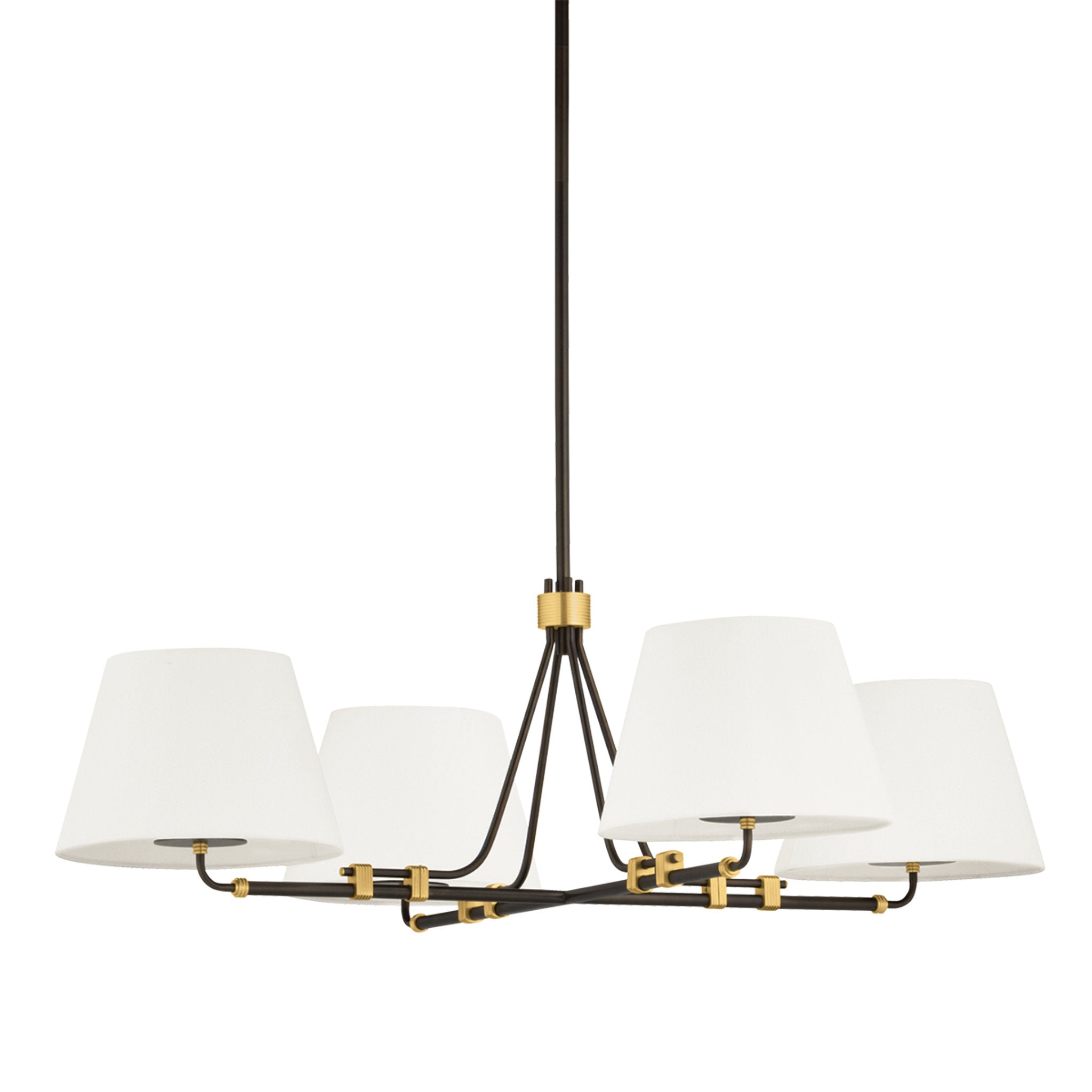 Crown Heights 4-Light Chandelier in Aged Brass 46W x 16.25H
