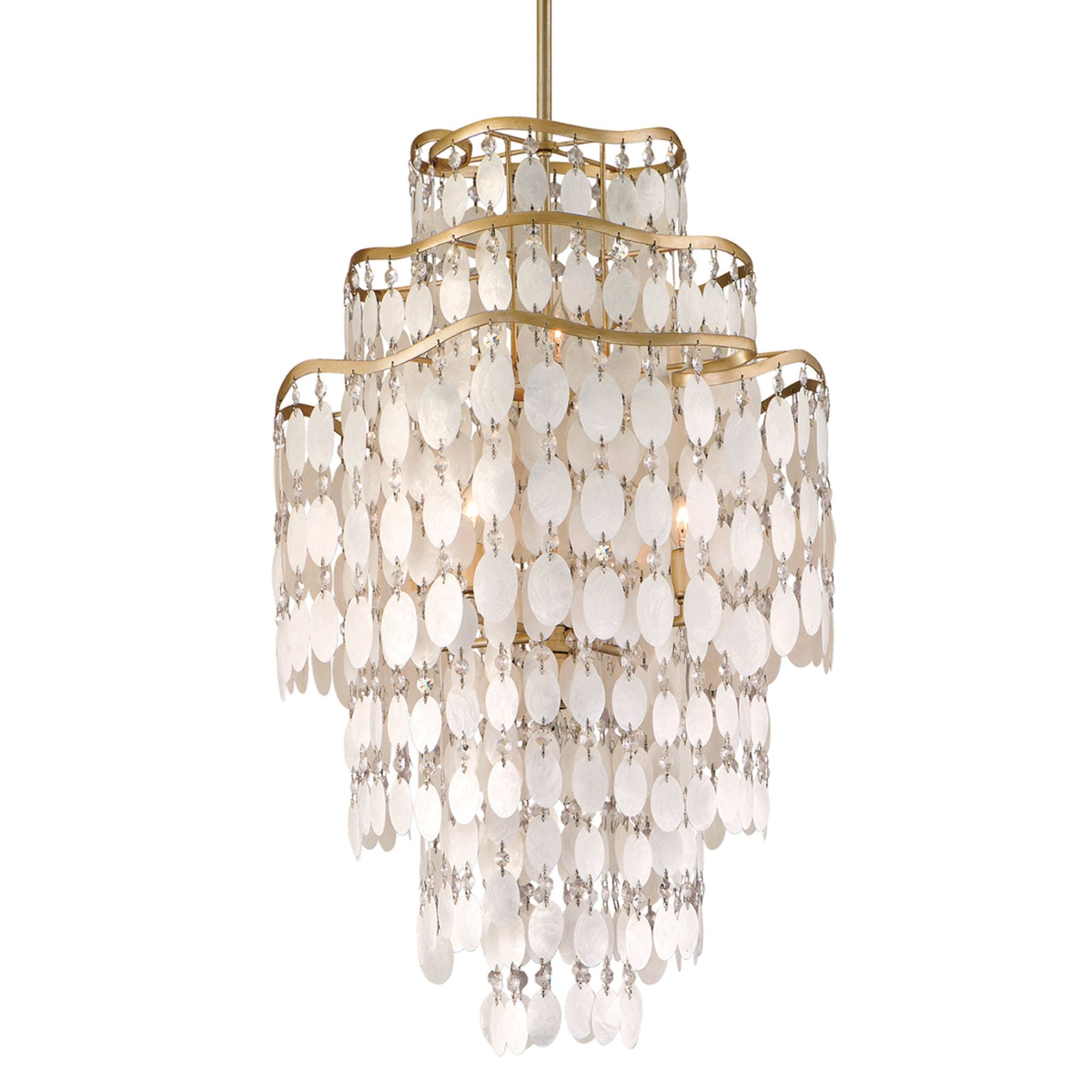 Dolce 7-Light Chandelier in Champagne Leaf 20W x 31H