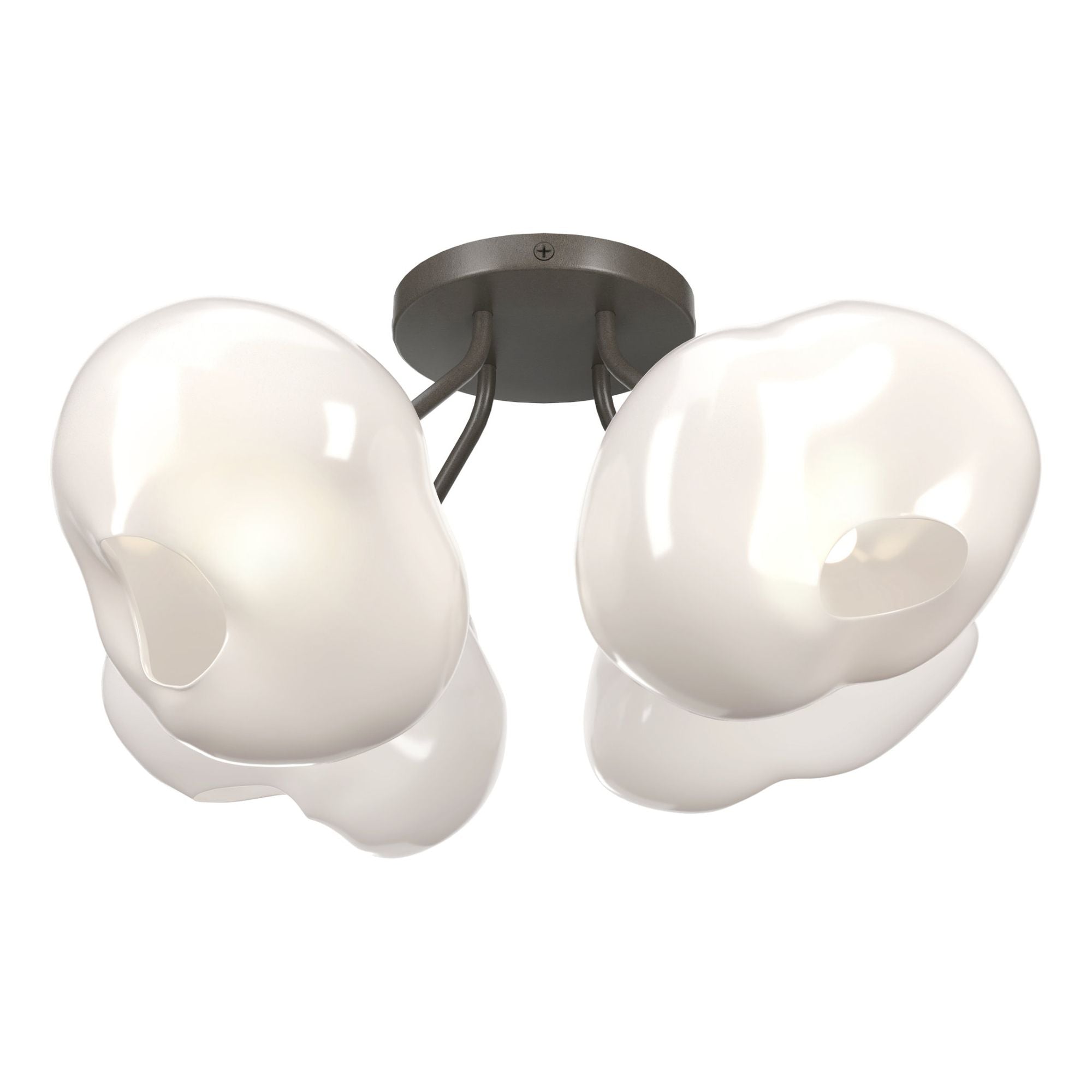 Ume 4-Light Semi-Flush 4-Light Frosted Glass (FD) in Dark Smoke