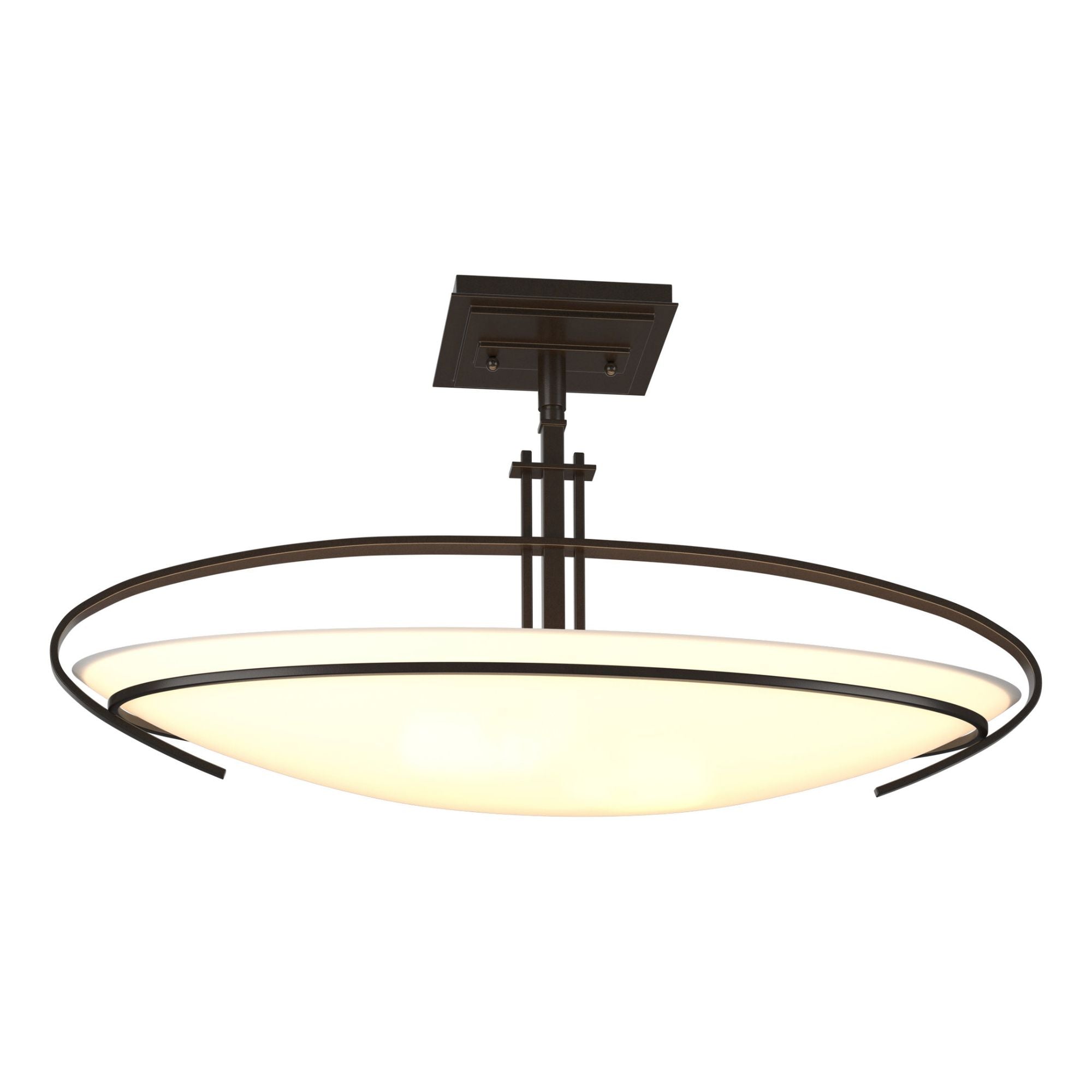 Mackintosh Semi-Flush 2-Light Opal Glass (GG) in Oil Rubbed Bronze