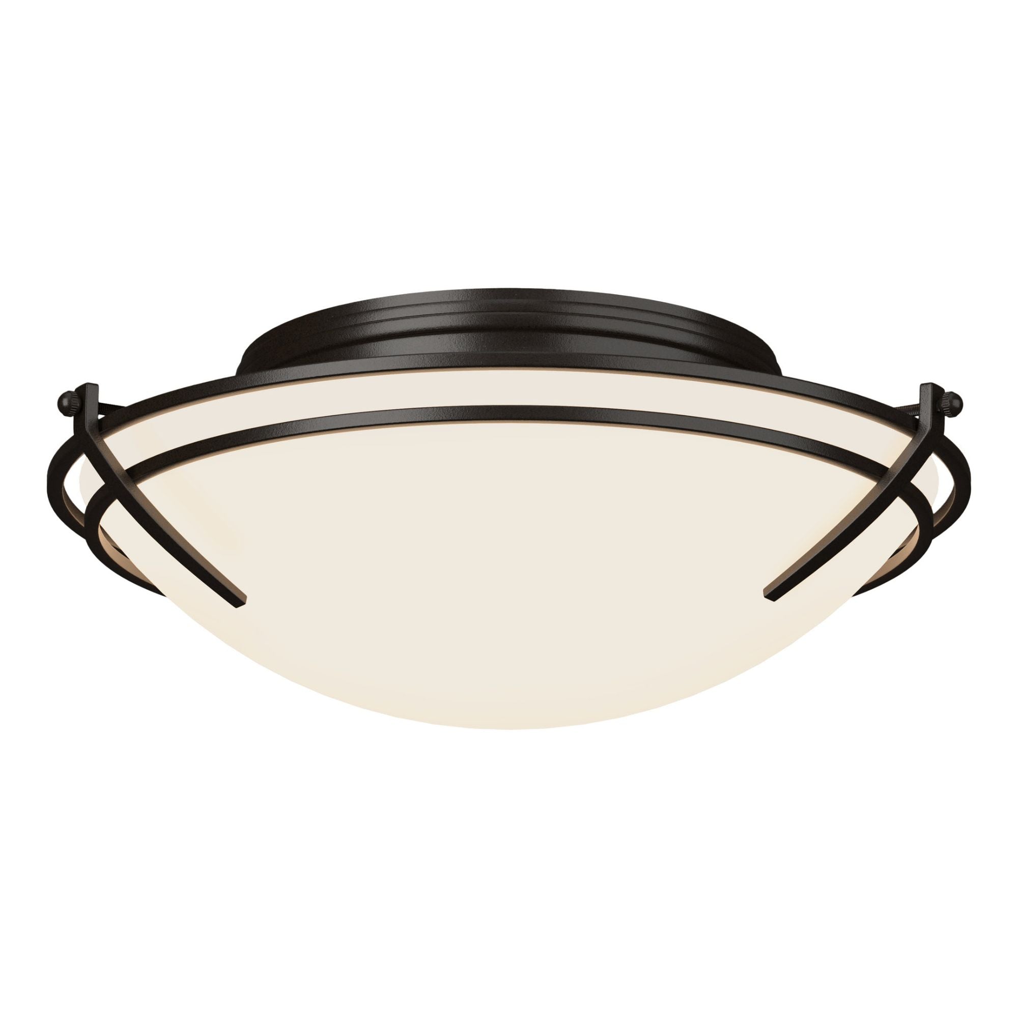 Presidio Tryne Flush Mount 2-Light Opal Glass (GG) in Oil Rubbed Bronze