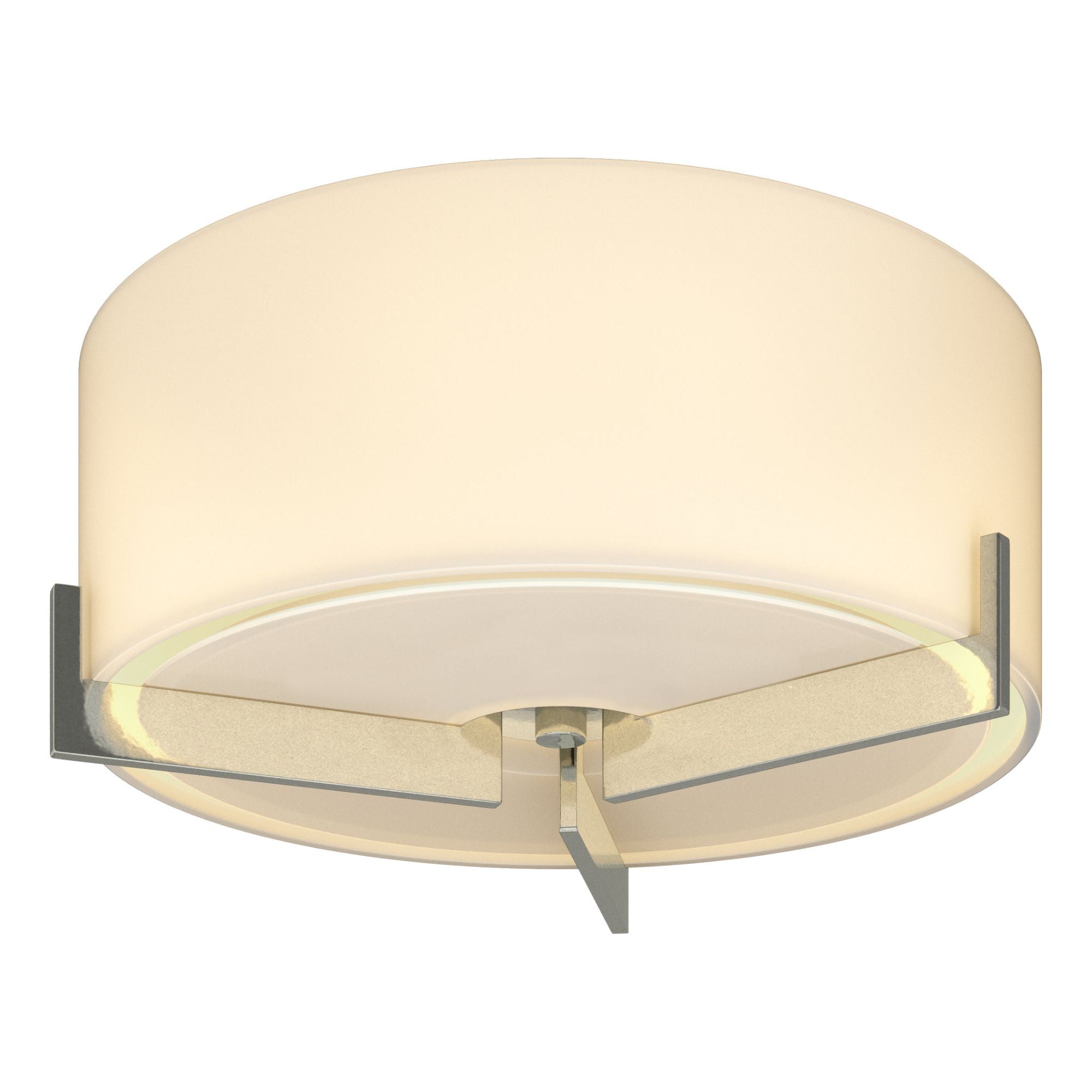 Axis Flush Mount 1-Light Opal Glass (GG) in Sterling