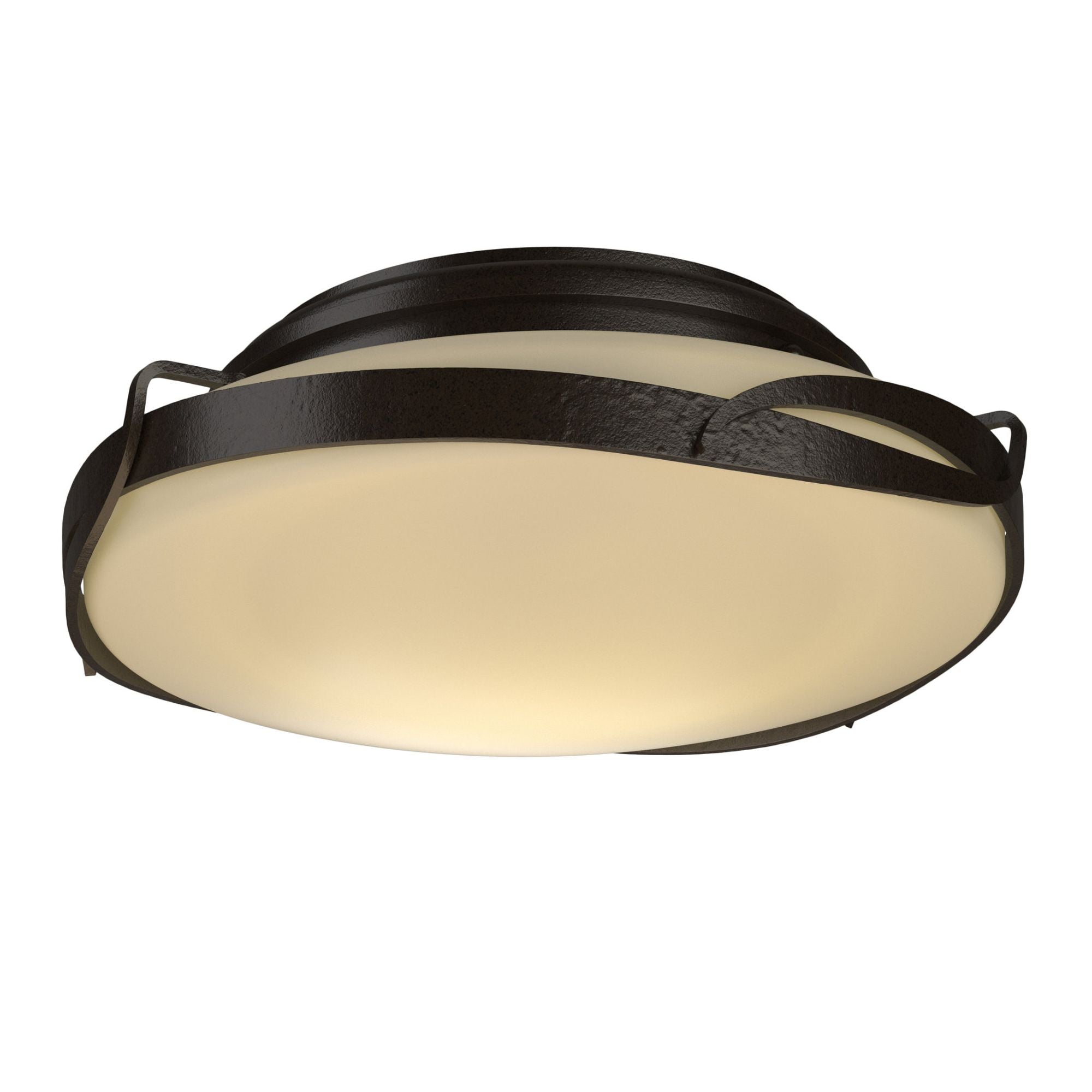 Flora Flush Mount 2-Light Opal Glass (GG) in Oil Rubbed Bronze