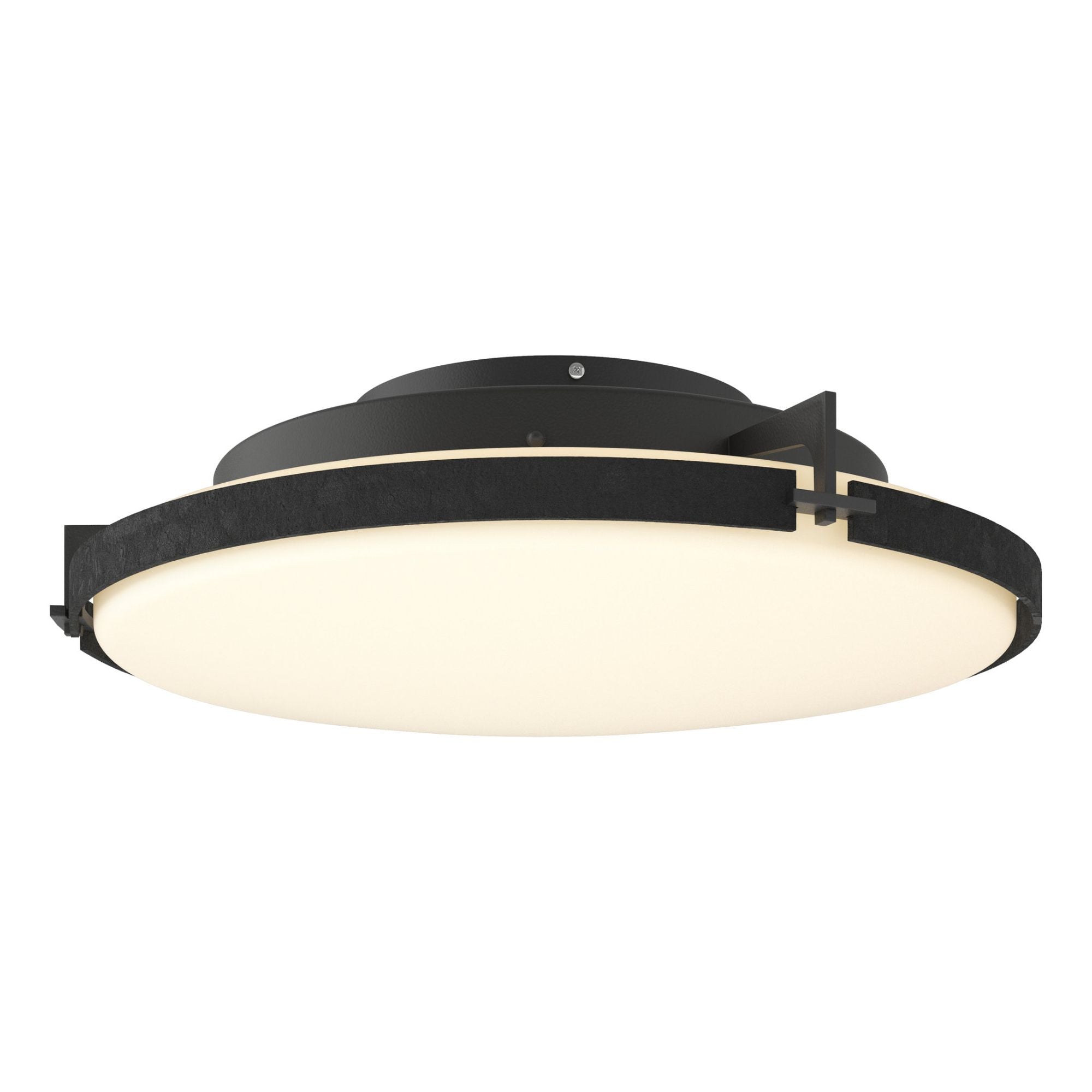 Metra LED Flush Mount LED Opal Glass (GG) in Black