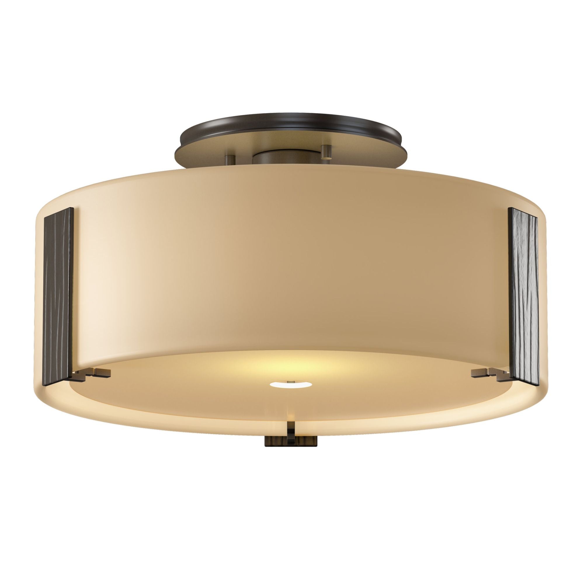 Impressions Semi-Flush 1-Light Opal Glass (GG) in Oil Rubbed Bronze