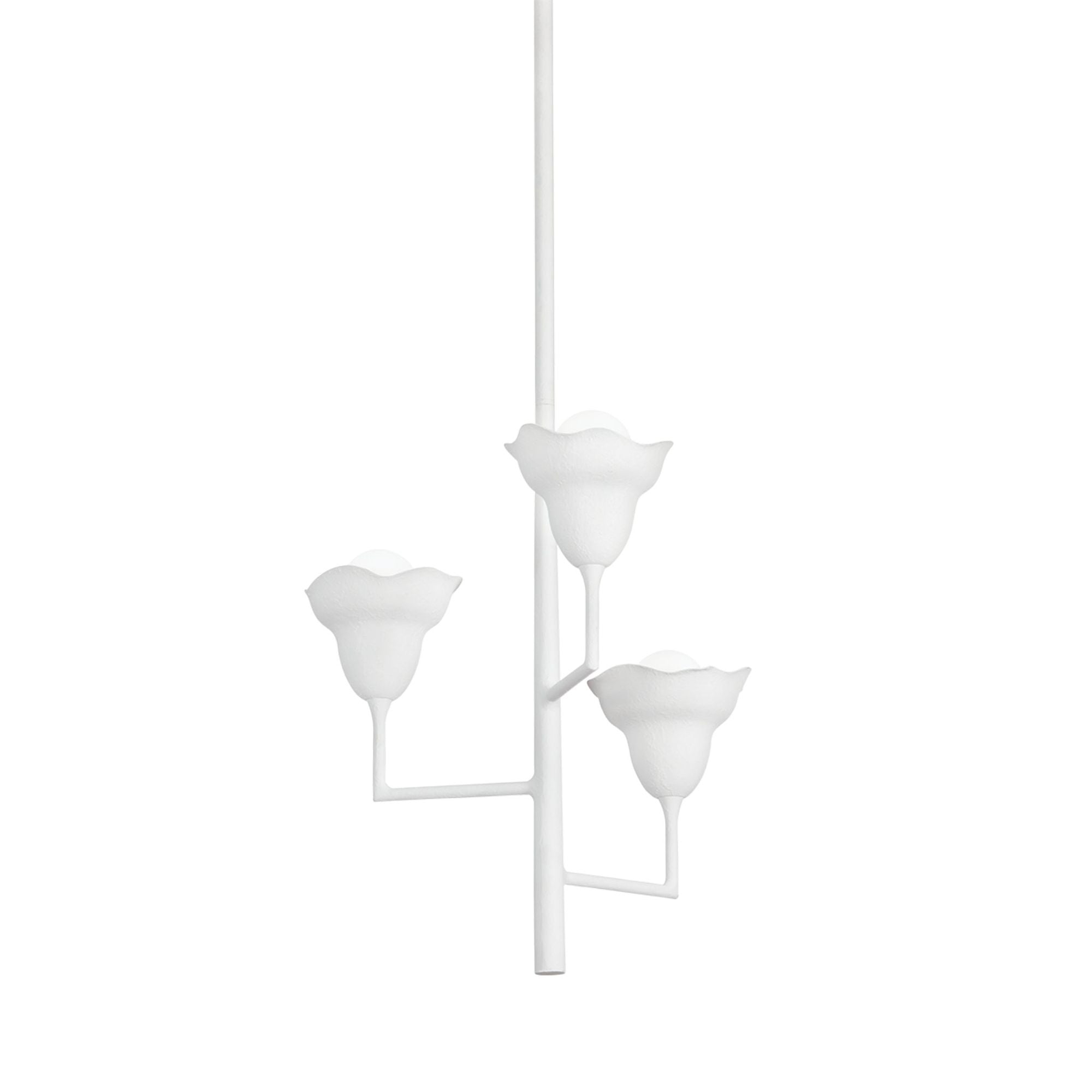 Alora 3-Light Chandelier in White Plaster 20.25L x 20.25W x 22.75H