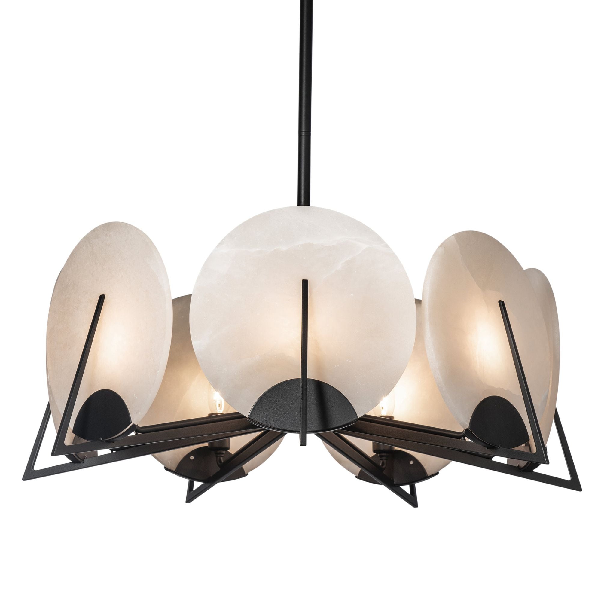 Callisto 7-Light Pendant 7-Light Alabaster in Black