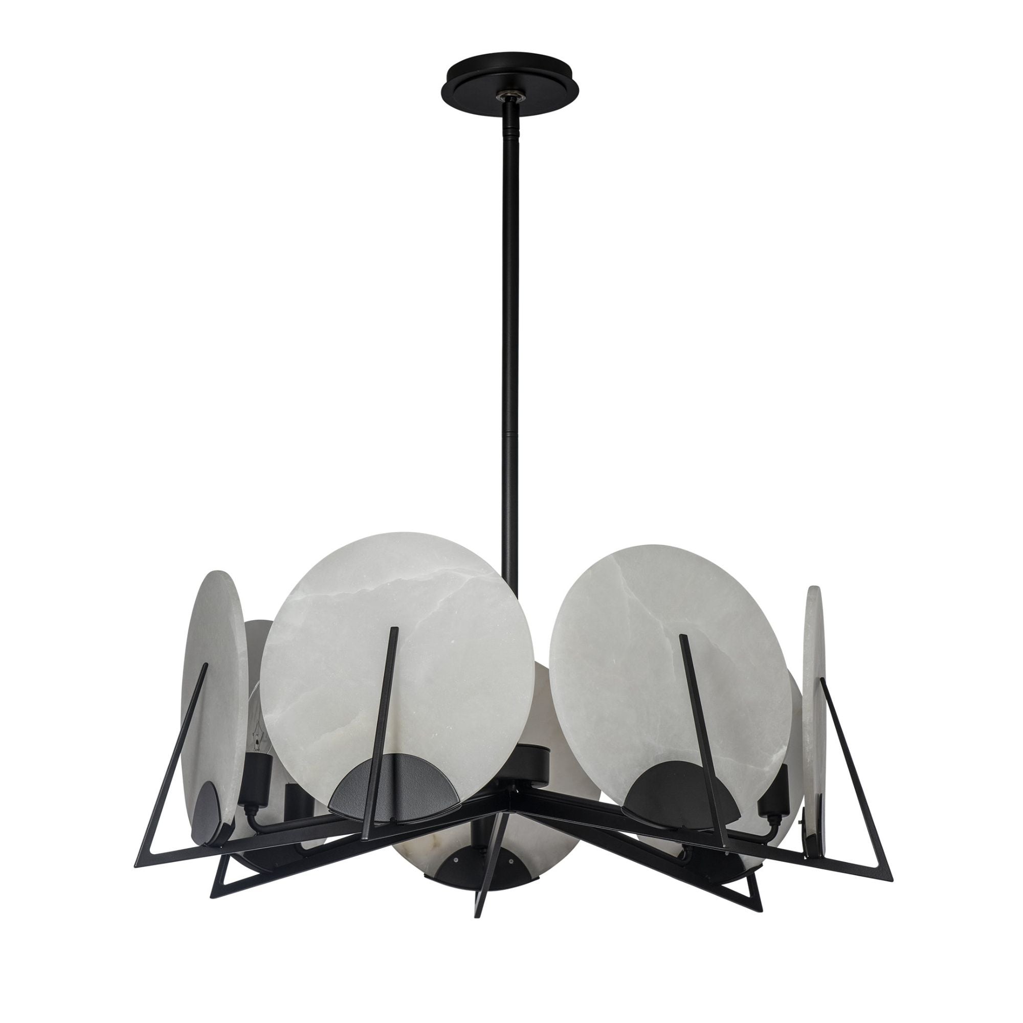 Callisto 7-Light Pendant 7-Light Alabaster in Black