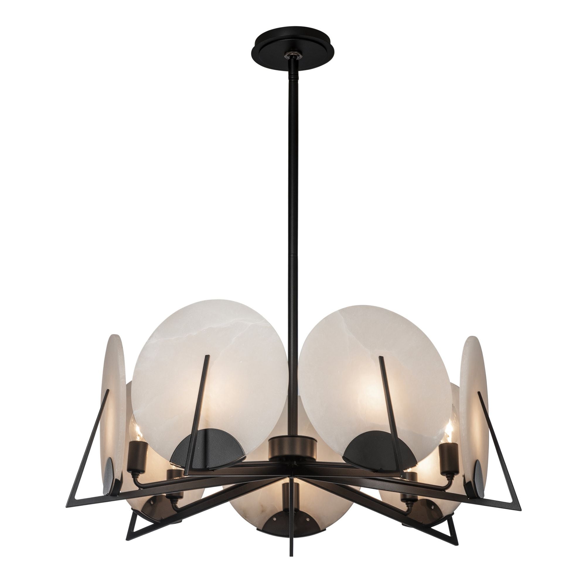 Callisto 7-Light Pendant 7-Light Alabaster in Black