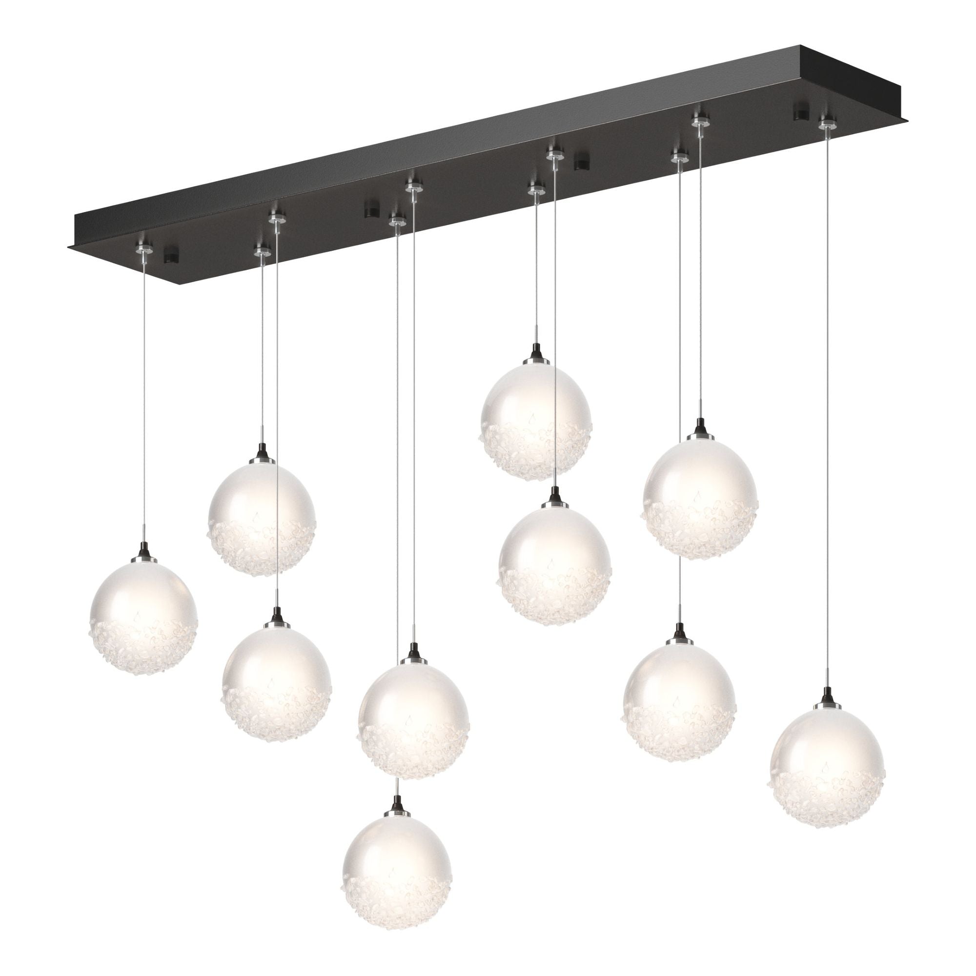 Fritz Globe 10-Light Pendant 10-Light Frosted Glass (FD) in Oil Rubbed Bronze