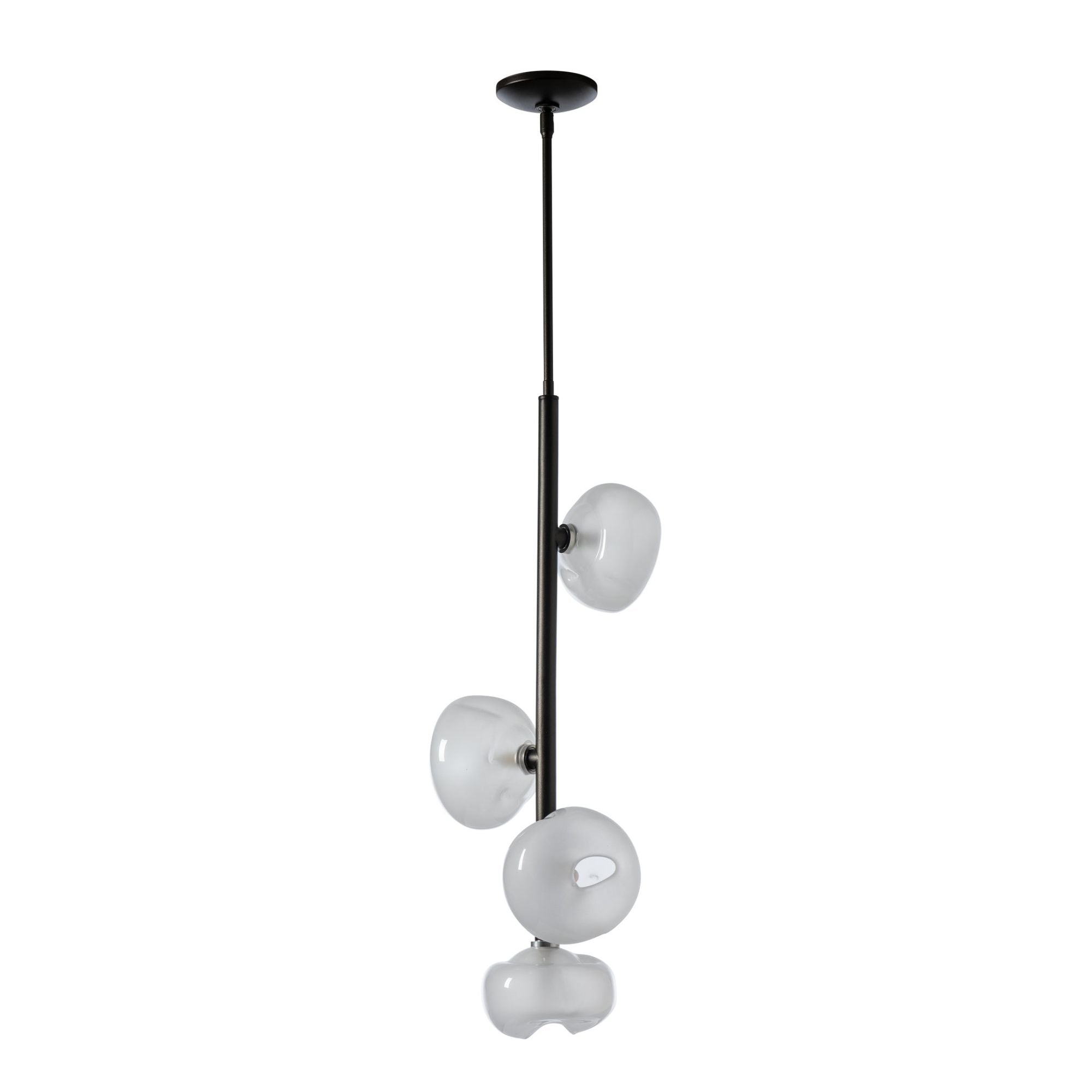Ume Vertical Pendant 4-Light Frosted Glass (FD) in Oil Rubbed Bronze