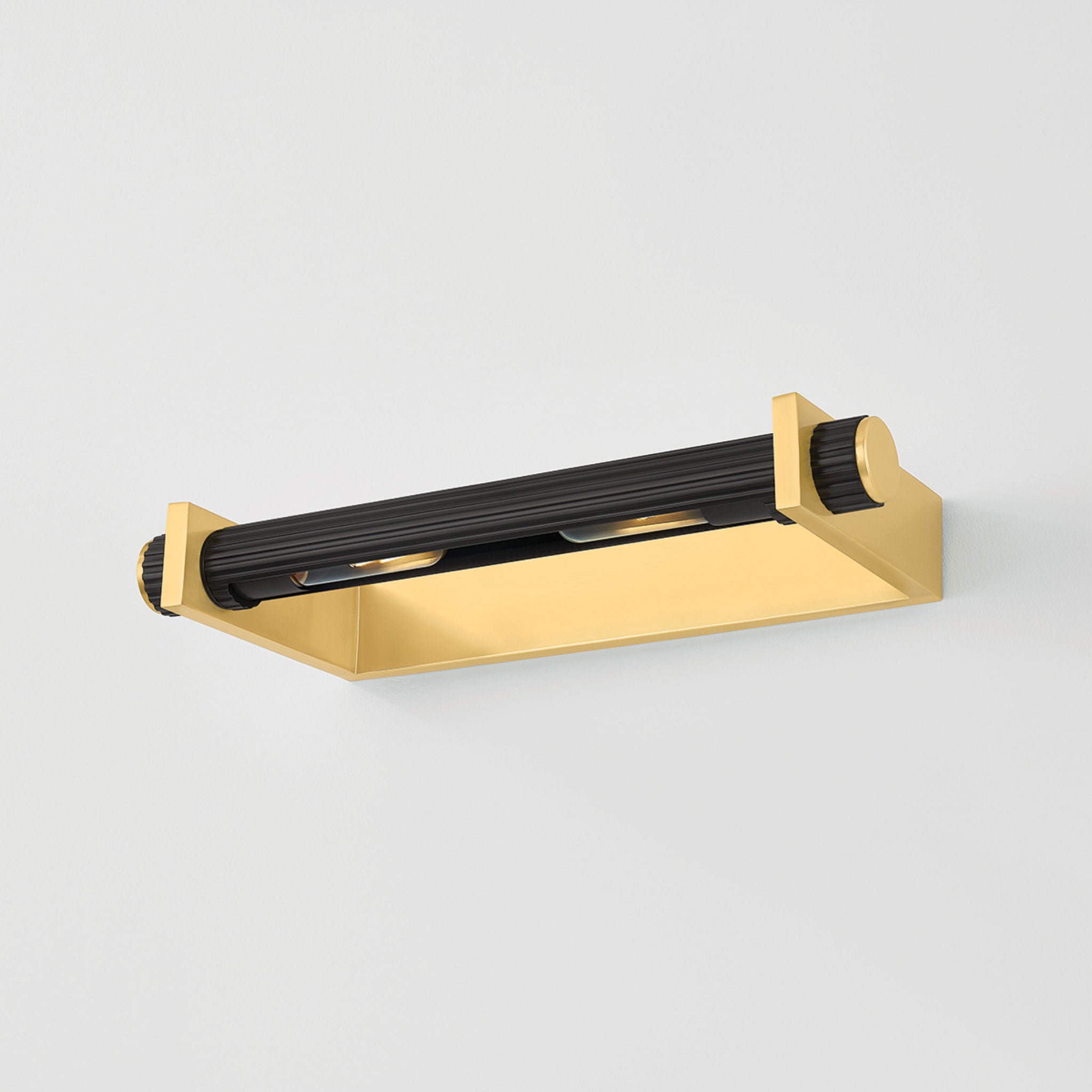 Judd 2-Light Picture Light in Aged Brass 18.5W x 2.5H (1319-AGB/DB)