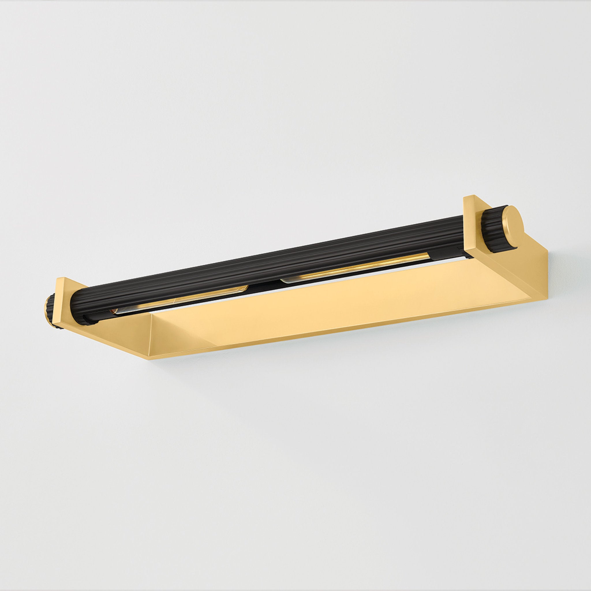Judd 2-Light Picture Light in Aged Brass 26.5W x 2.5H (1327-AGB/DB)