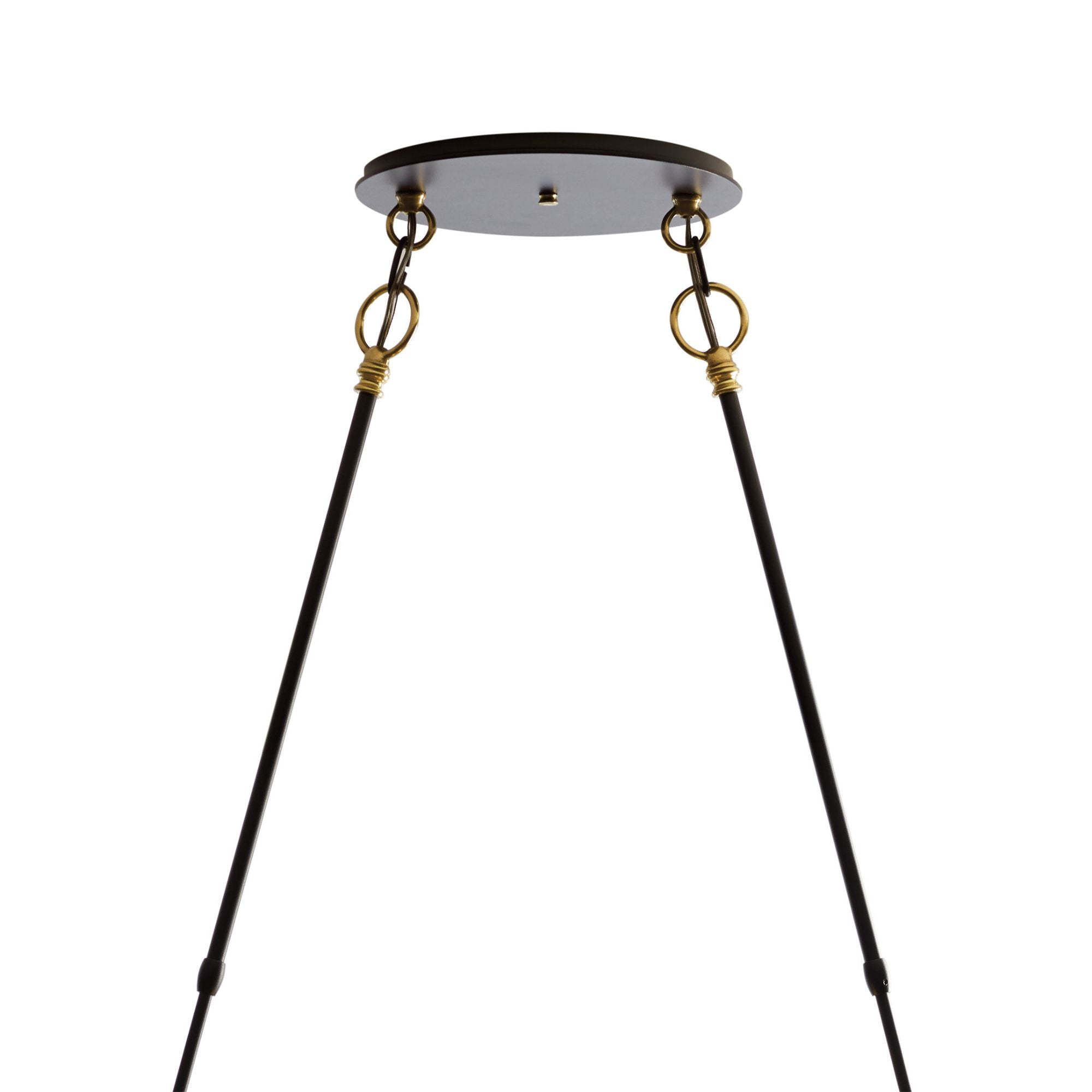 Otto Sphere Pendant 2-Light Stainless Steel Mesh (ZK) in Black with Brass Accents