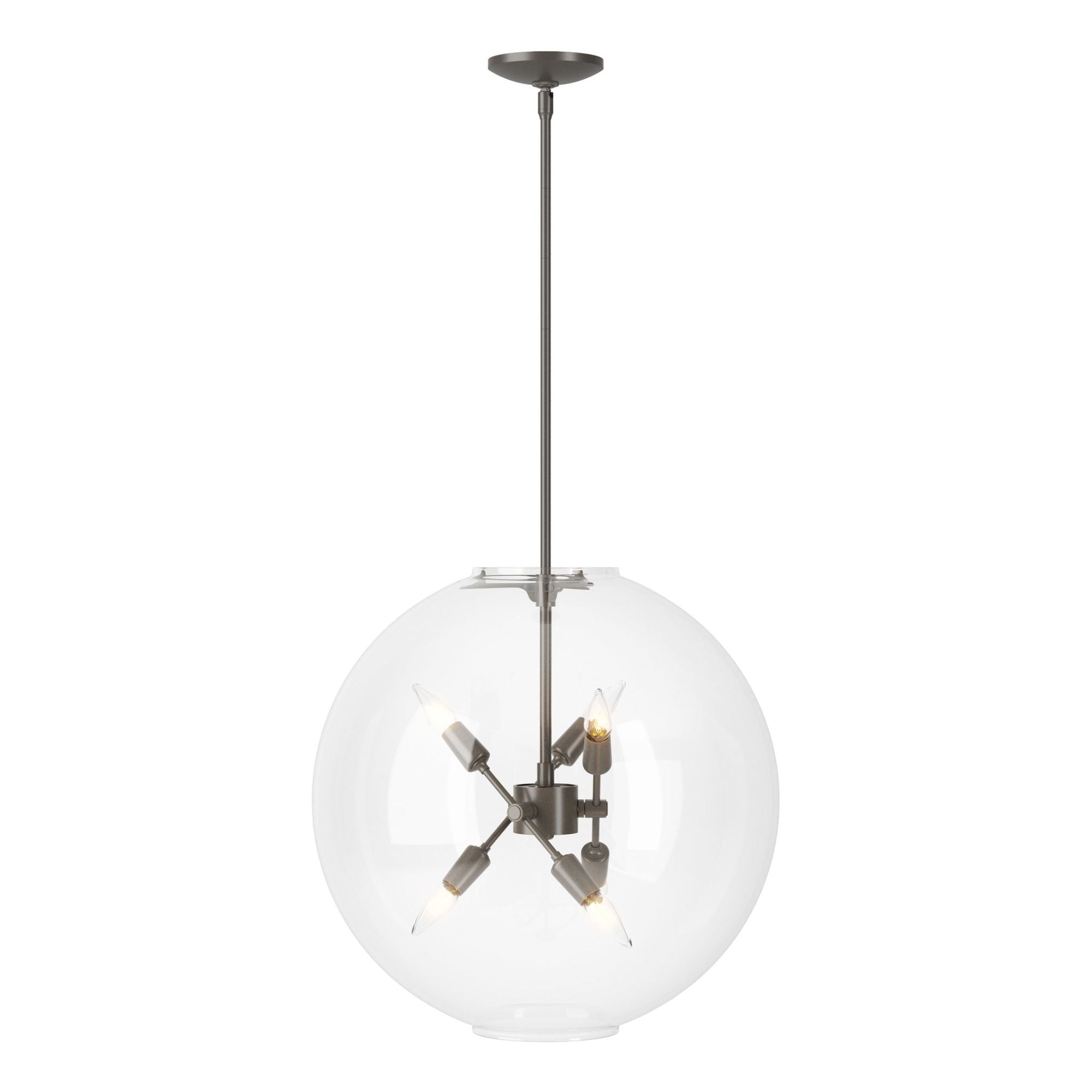 Sfera 6-Light Pendant 6-Light Clear Glass (ZM) in Dark Smoke