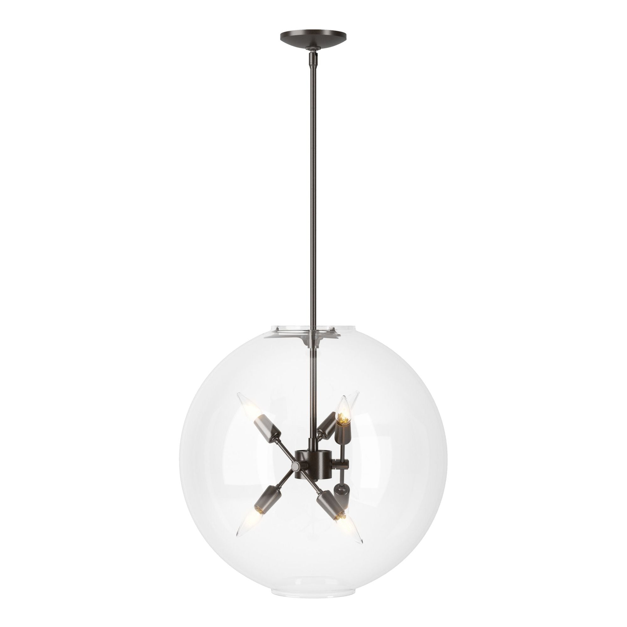 Sfera 6-Light Pendant 6-Light Clear Glass (ZM) in Oil Rubbed Bronze