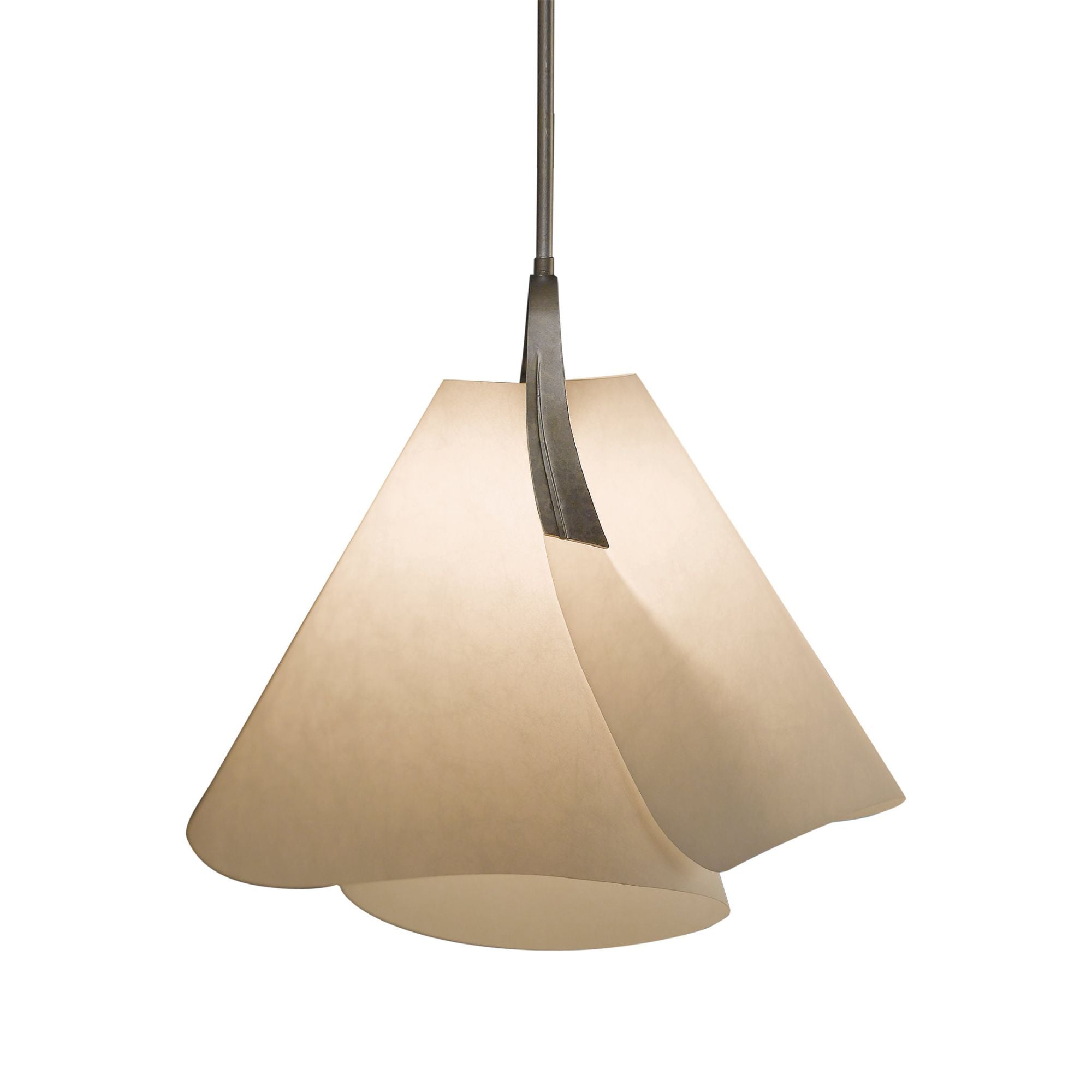 Mobius Small Pendant 1-Light Spun Frost (SH) in Dark Smoke