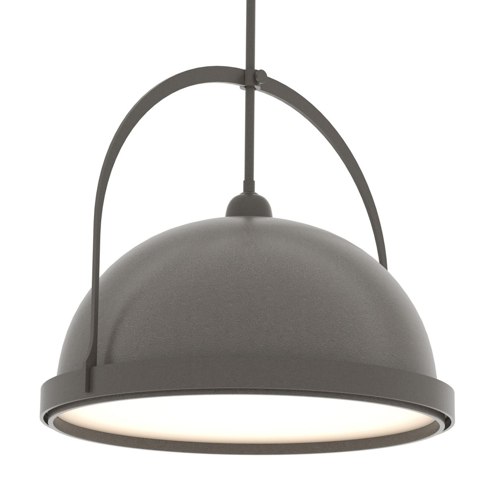 Atlas Large Pendant 1-Light Dark Smoke Accent in Dark Smoke