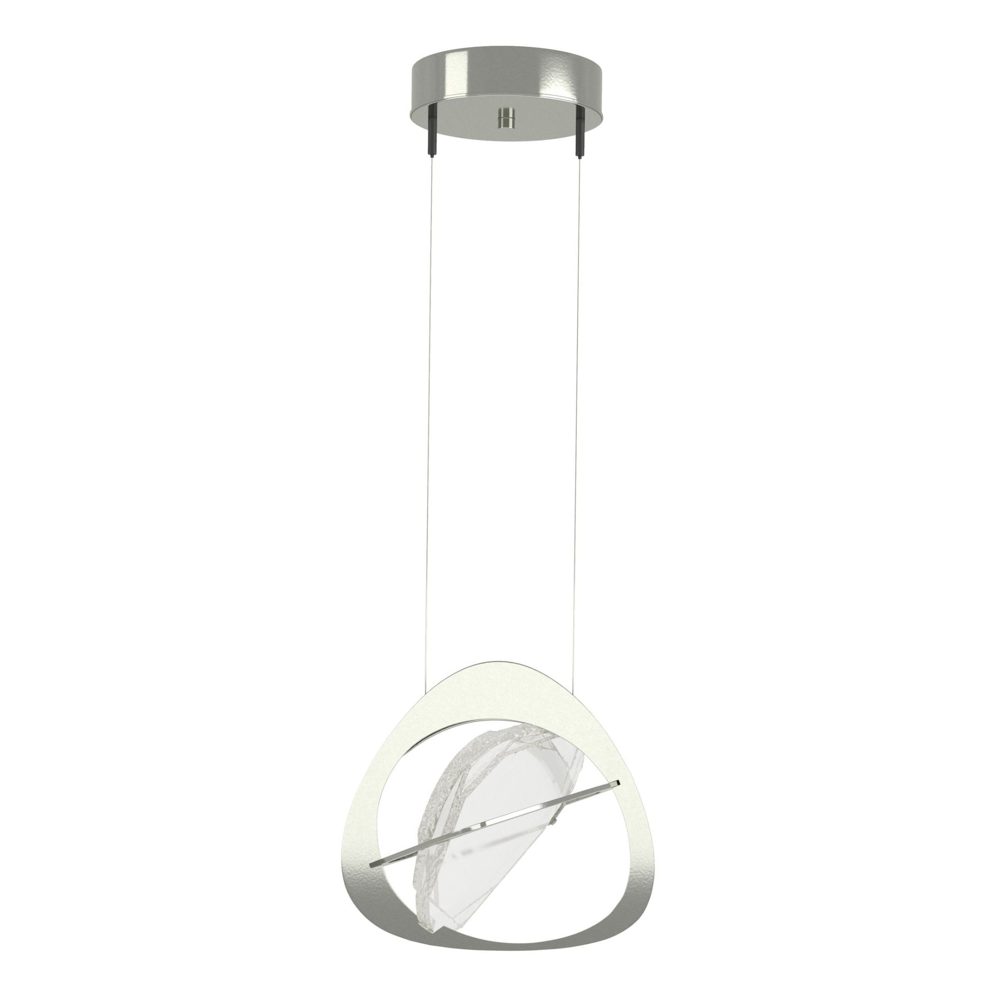 Venn Pendant LED Clear Glass (ZM) in Sterling