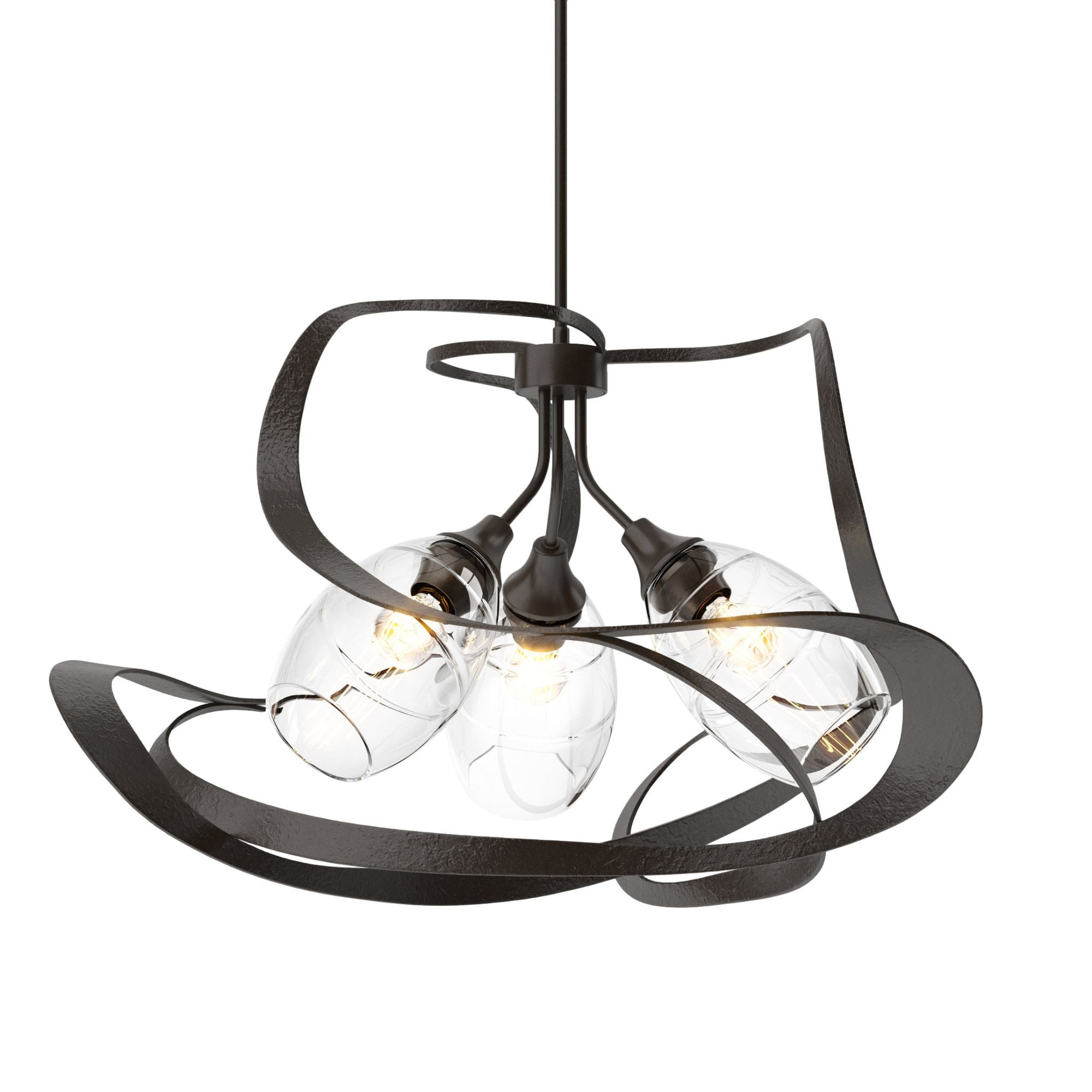 Nest Pendant 3-Light Clear Glass (ZM) in Oil Rubbed Bronze