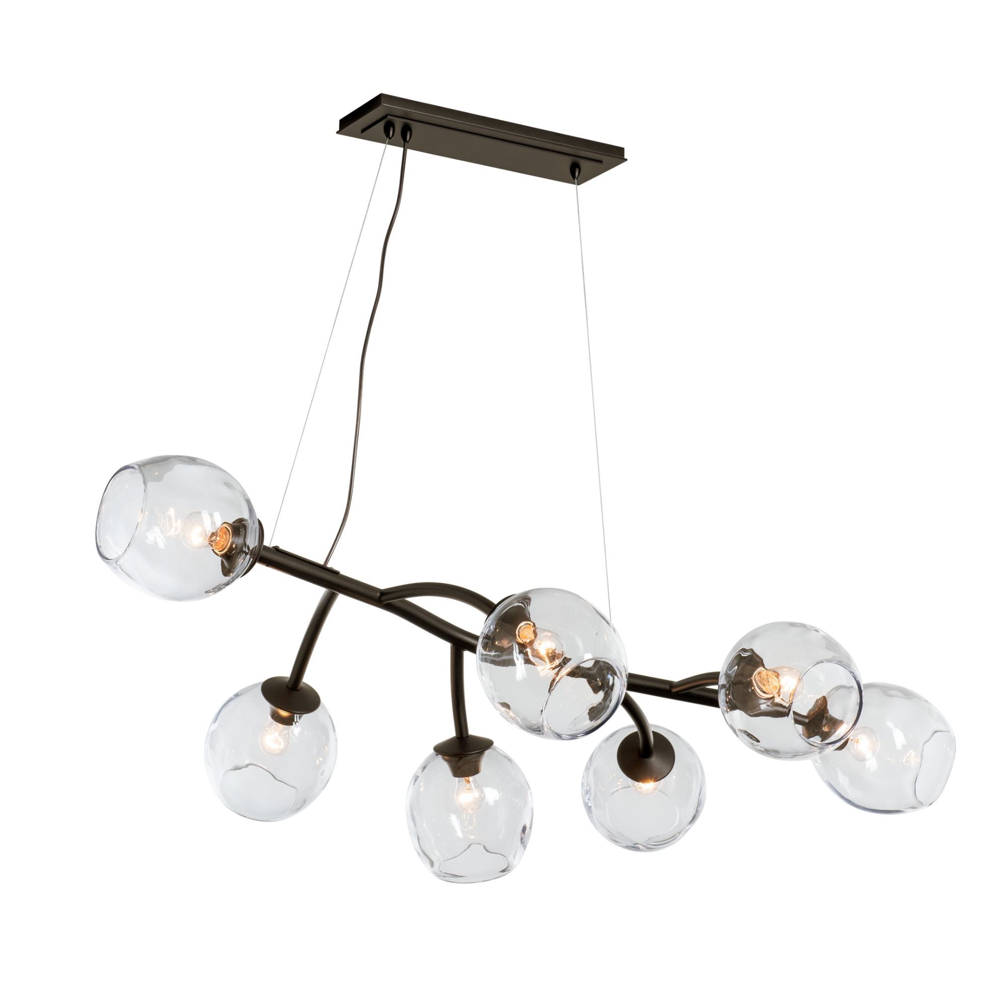 Vine Pendant 7-Light Clear Glass (ZM) in Oil Rubbed Bronze