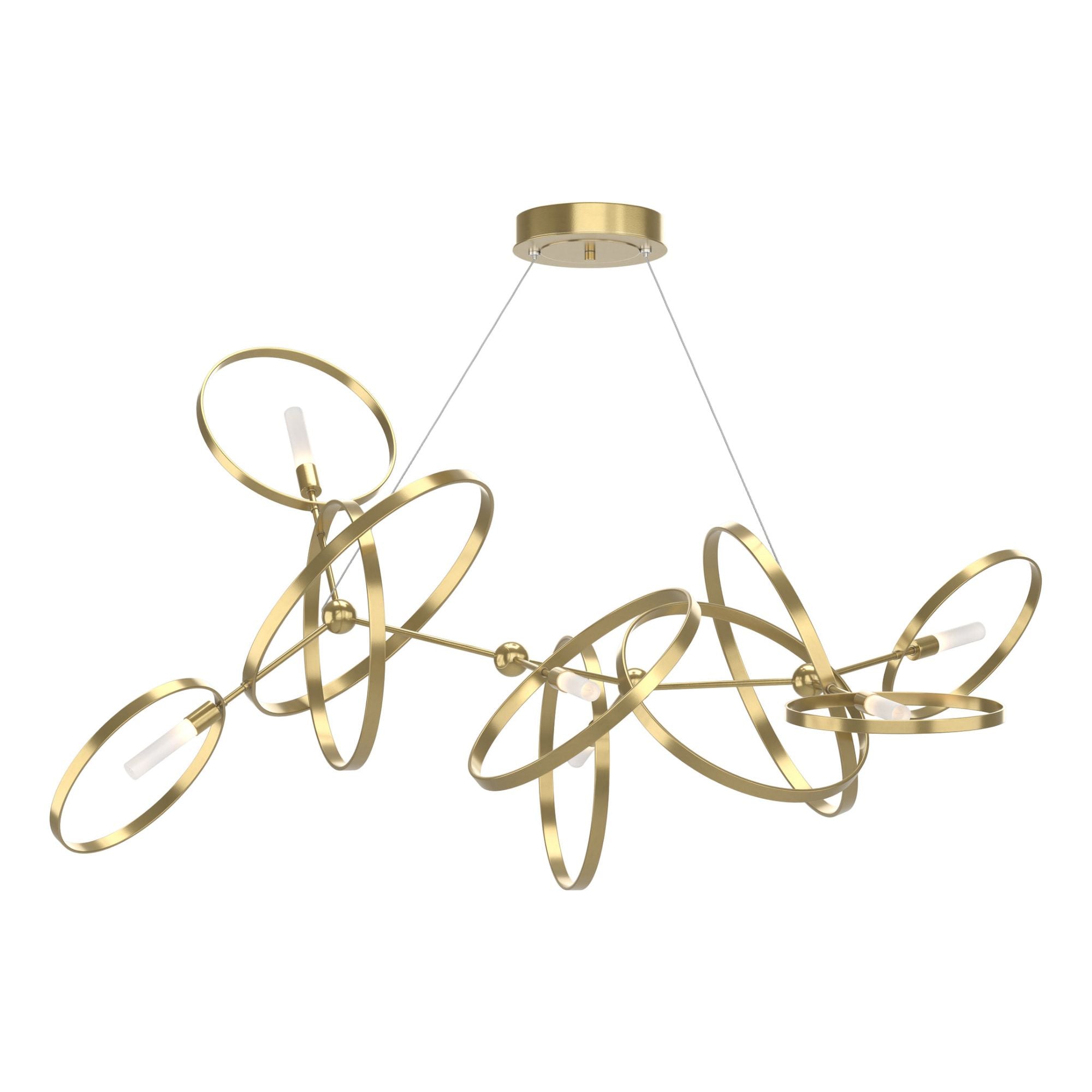 Celesse Pendant 6-Light Modern Brass Accent in Modern Brass