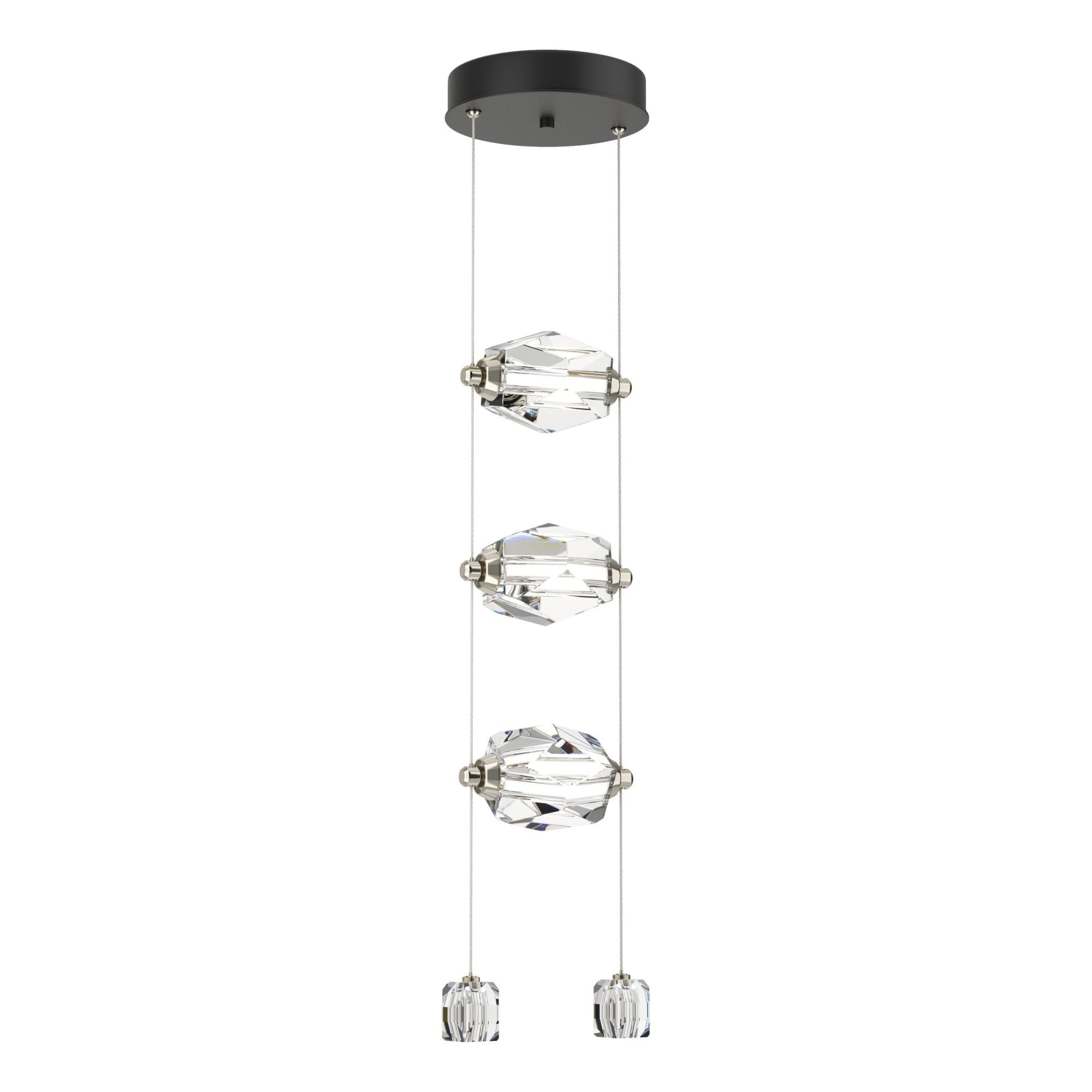 Gatsby 3-Light LED Pendant Crystal LED in Black