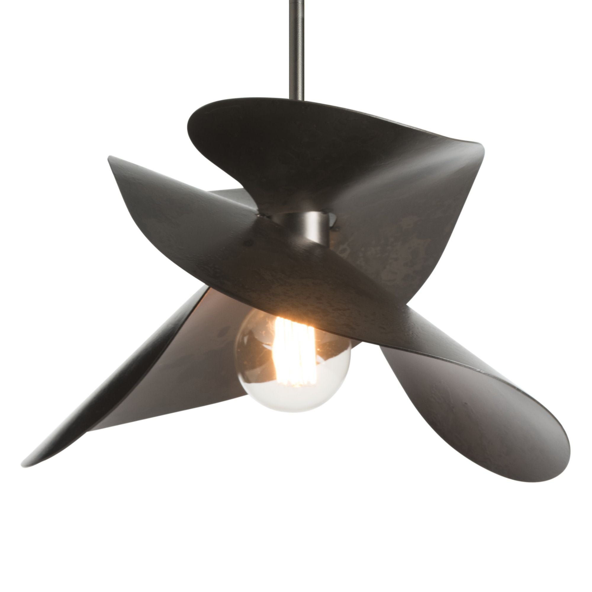 Hibiscus Small Pendant 1-Light in Dark Smoke