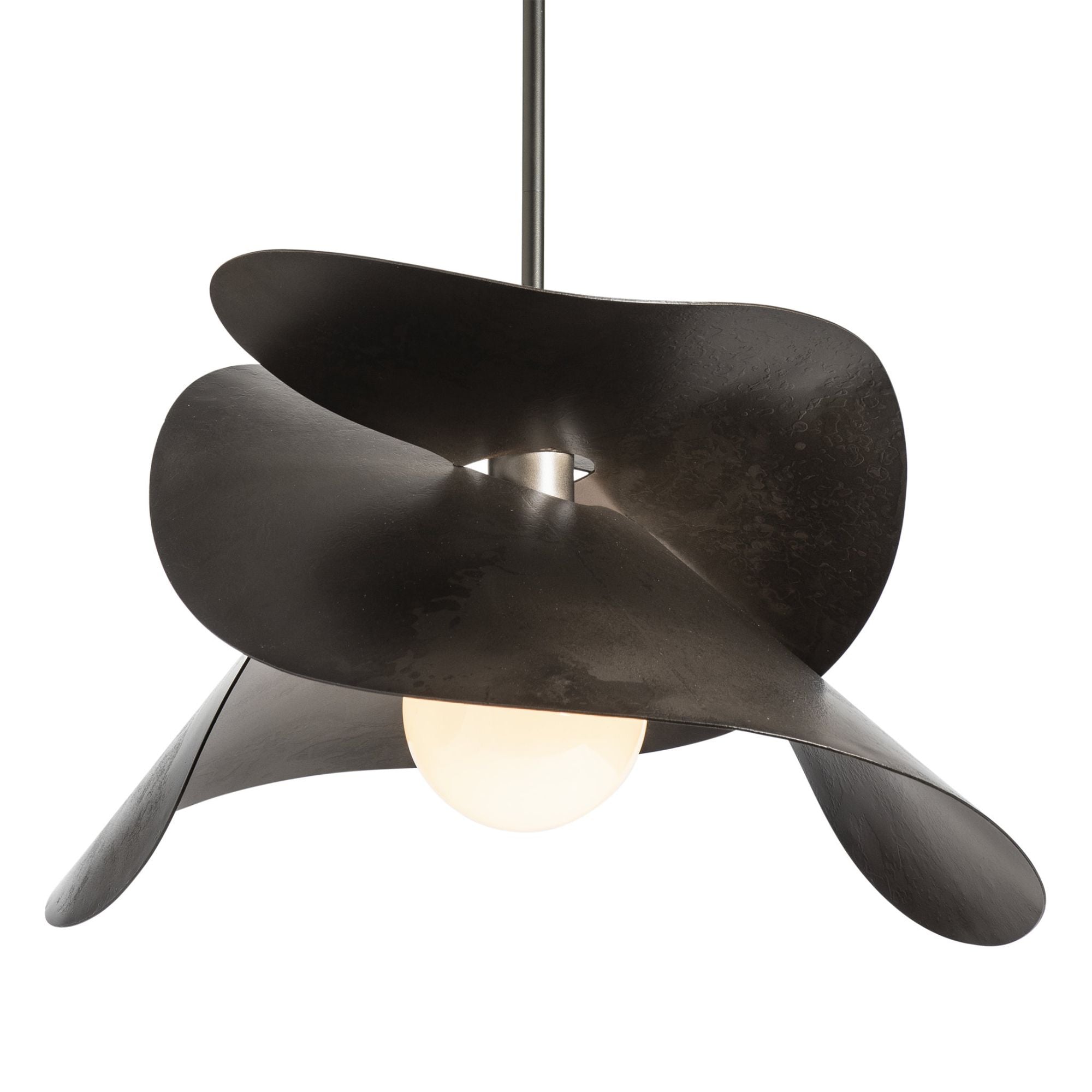 Hibiscus Large Pendant 1-Light in Dark Smoke