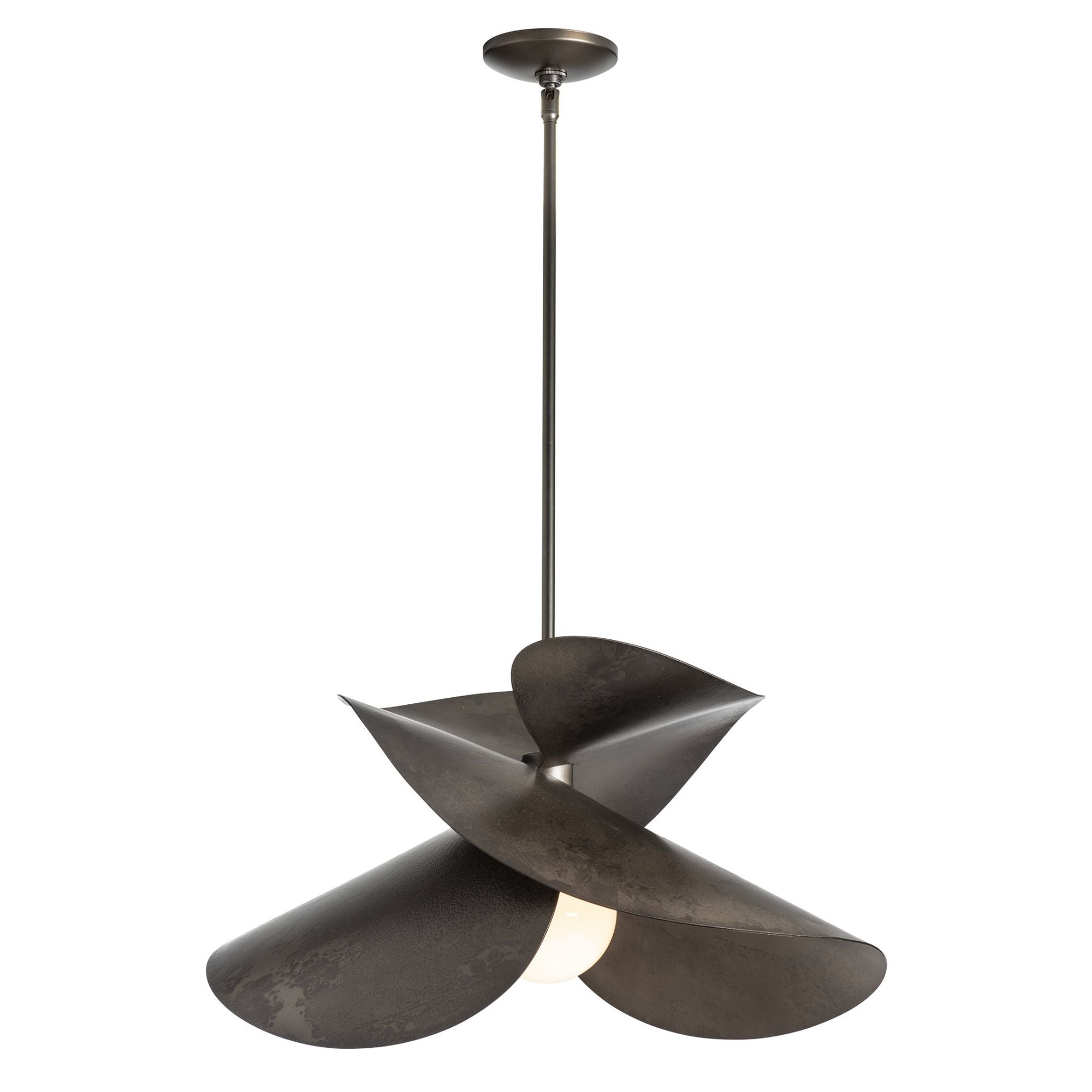 Hibiscus Large Pendant 1-Light in Dark Smoke