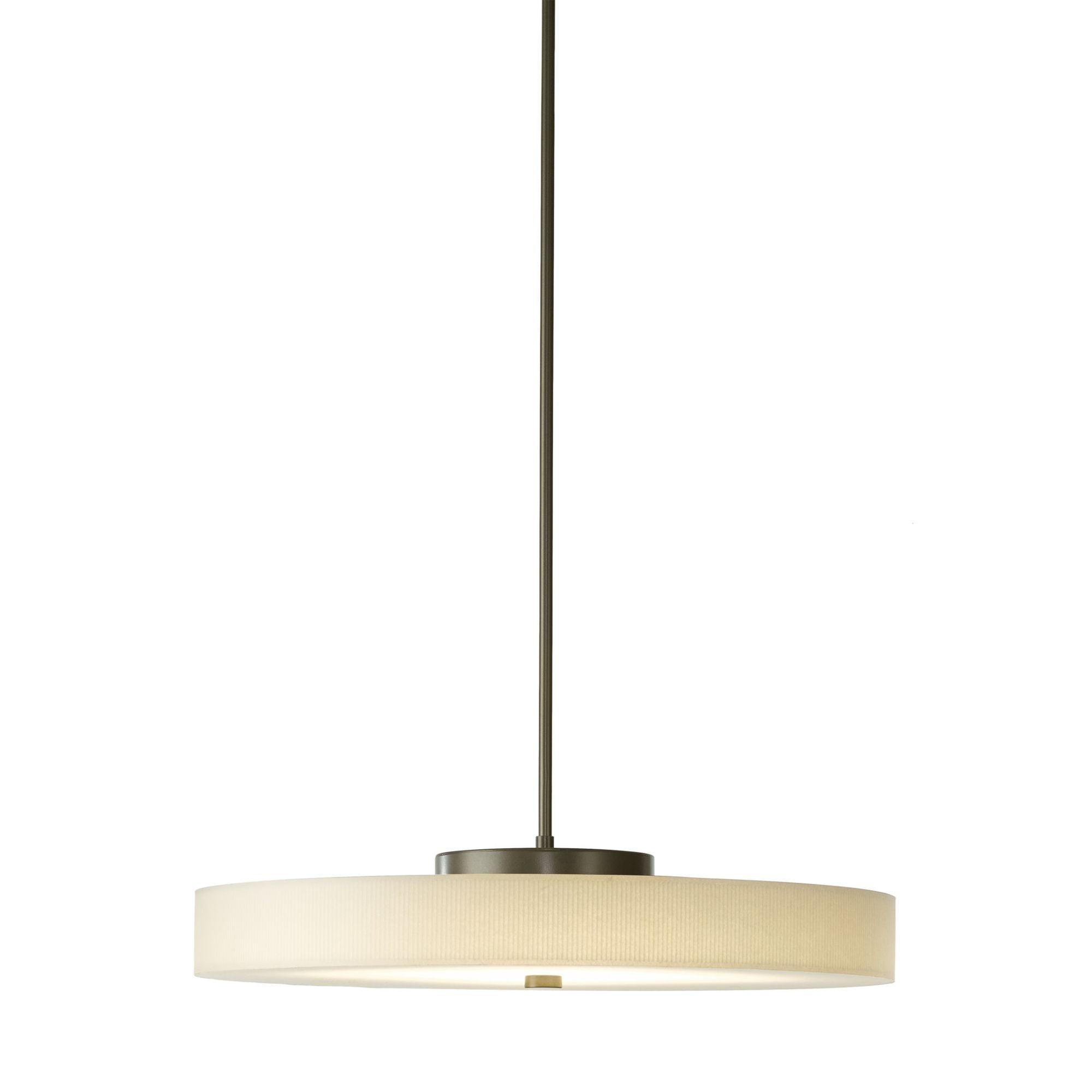 Disq Large LED Pendant LED Spun Frost (SH) in Dark Smoke