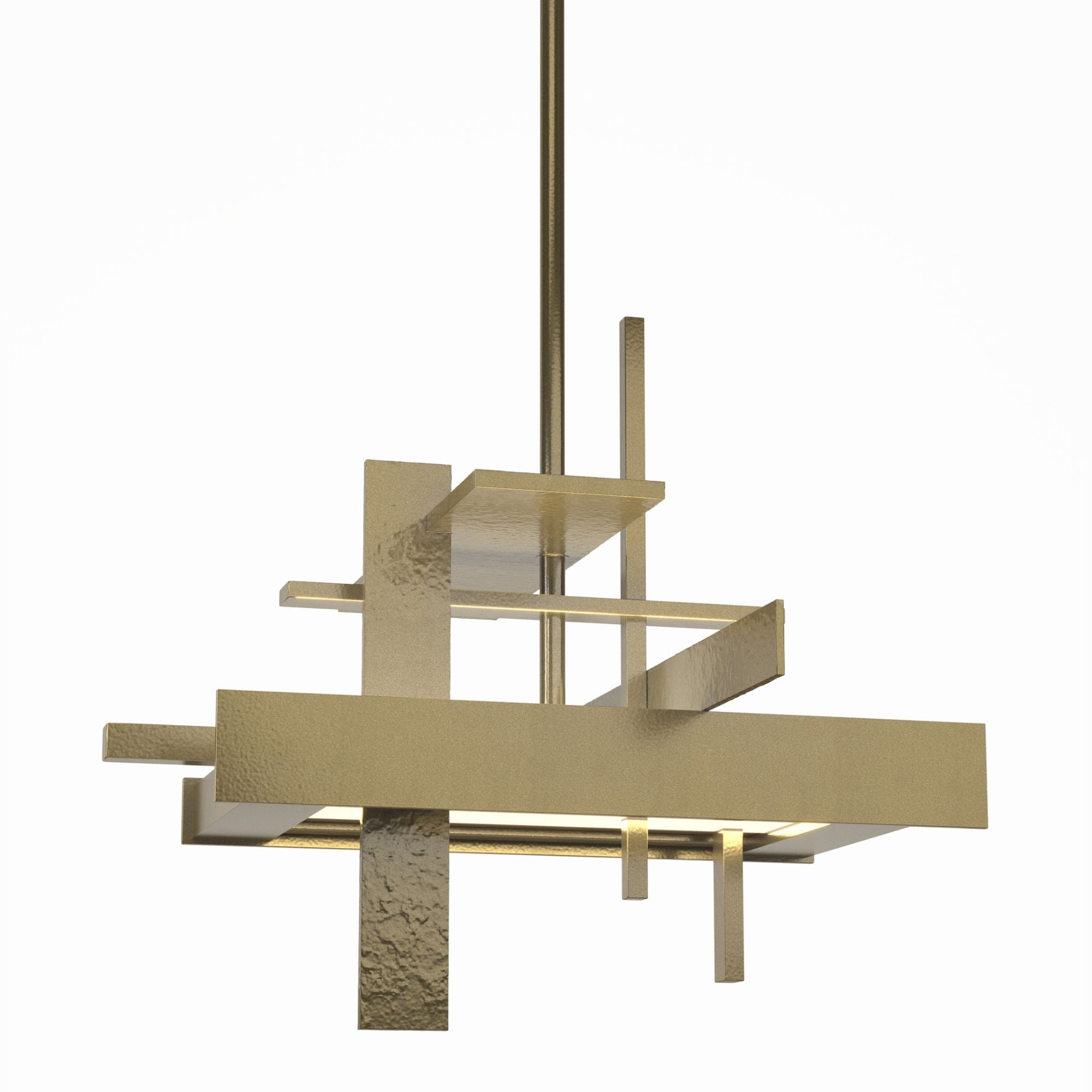 Planar Small LED Pendant LED in Modern Brass