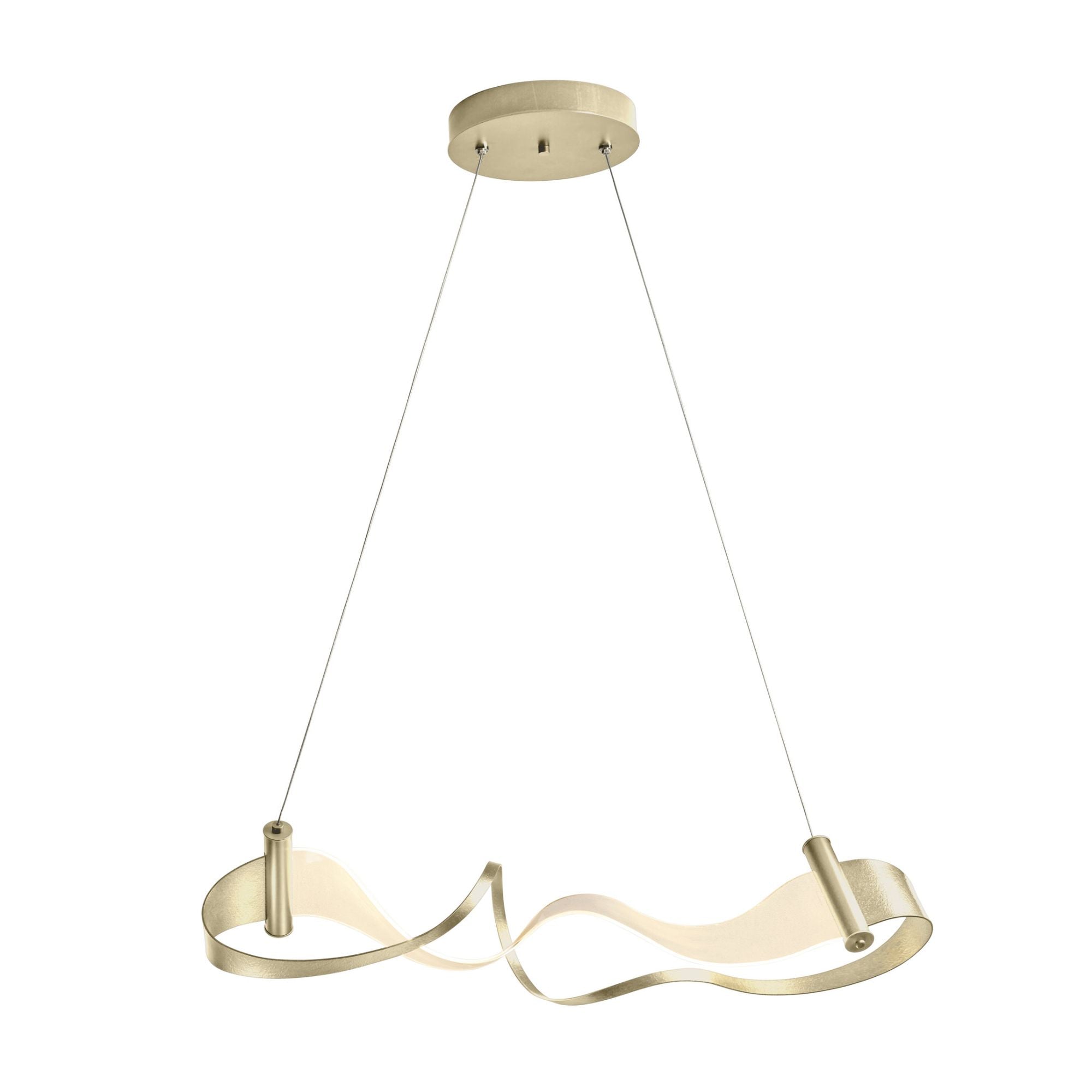 Zephyr LED Pendant LED in Modern Brass