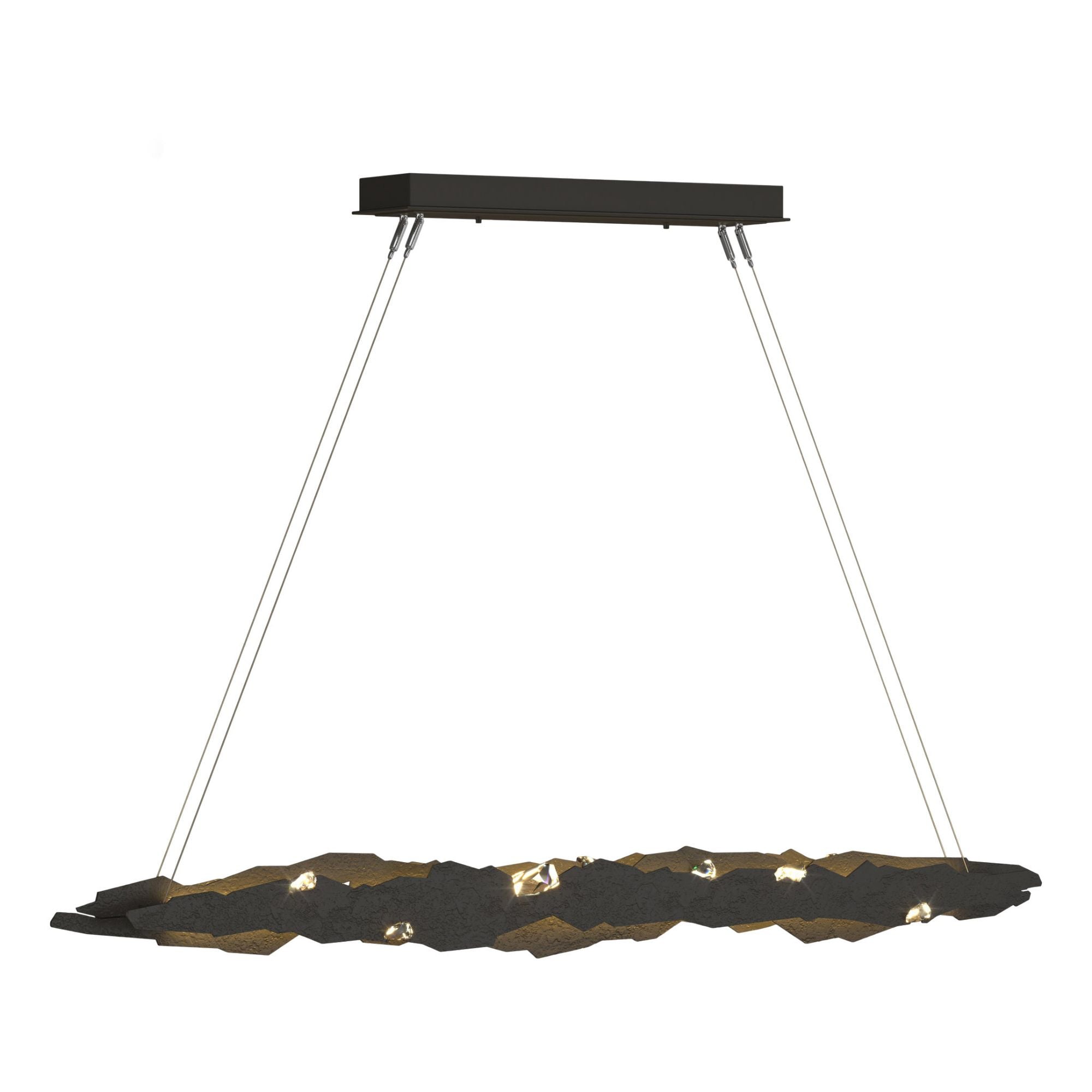 Trove LED Pendant Crystal LED in Dark Smoke