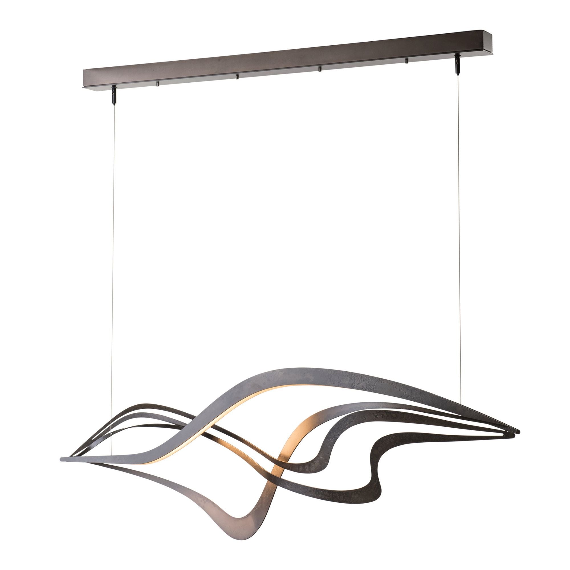 Crossing Waves LED Pendant LED in Dark Smoke