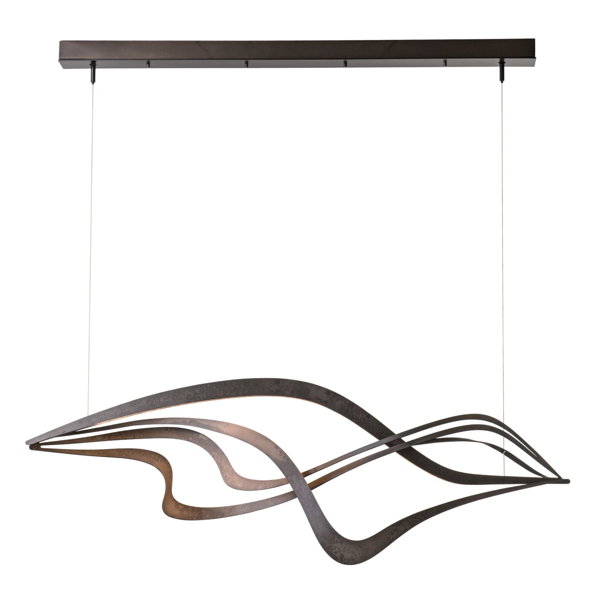 Crossing Waves LED Pendant LED in Dark Smoke