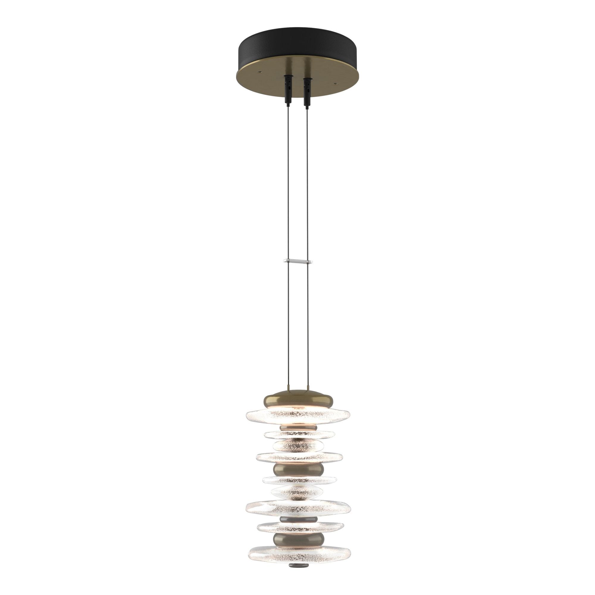 Cairn Large Mini Pendant LED in Modern Brass