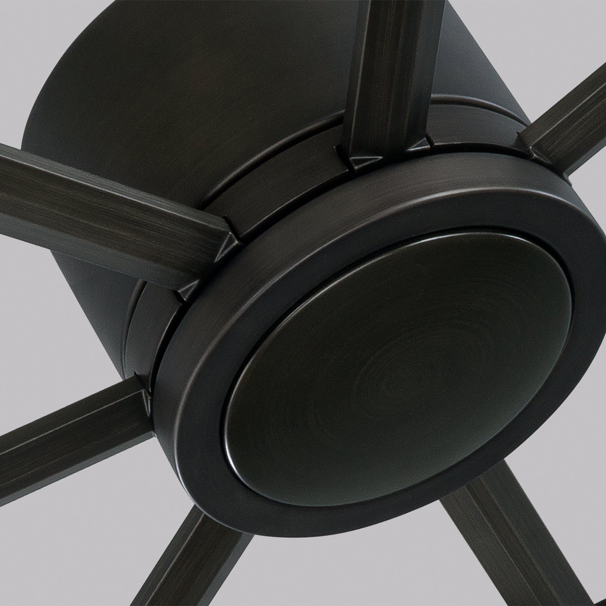 Prairie 62" LED Ceiling Fan in Aged Pewter w/ Distressed Grey Weathered Oak Blade D:62'' H:14 3/32''