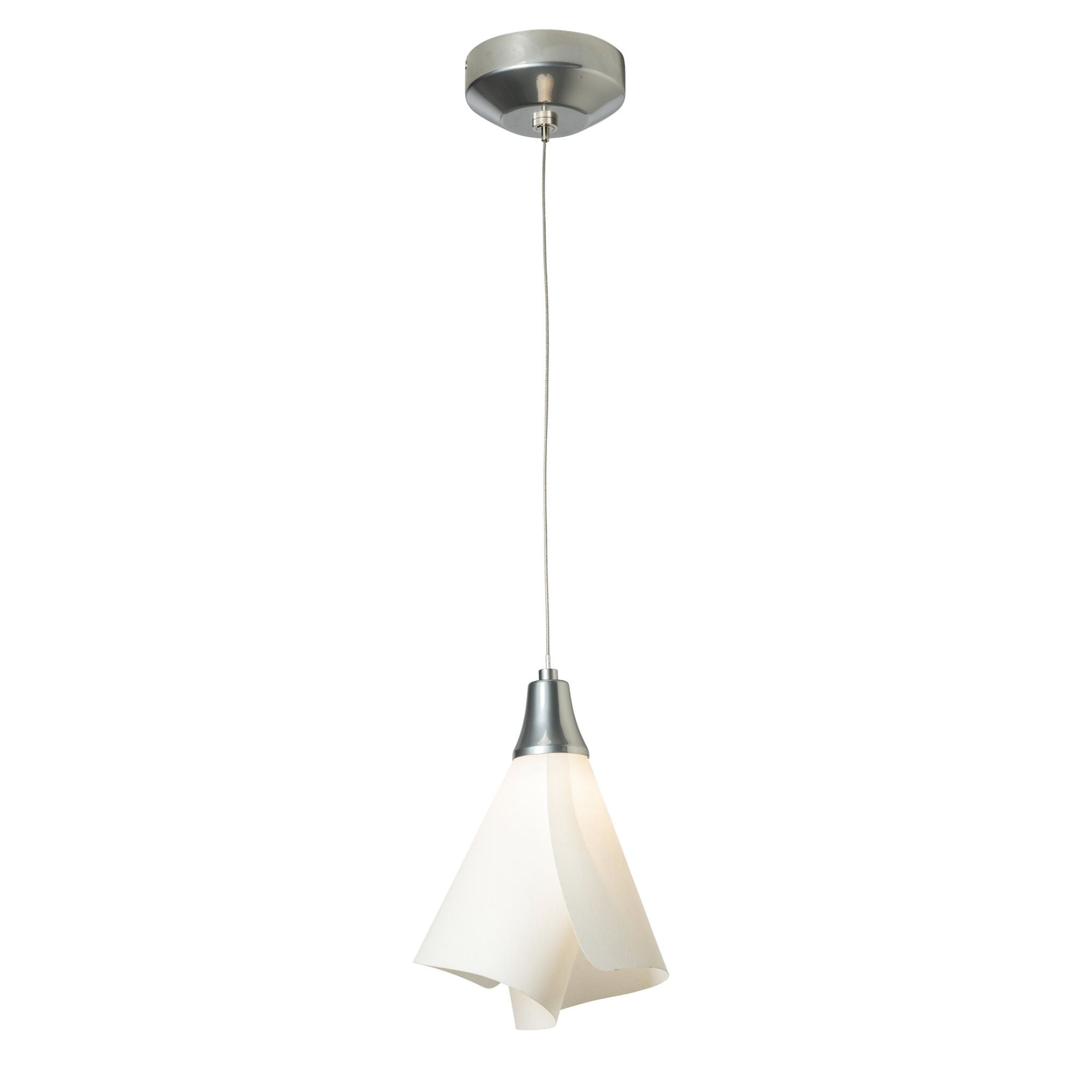 Mobius Low Voltage Mini Pendant 1-Light Spun Frost (SH) in Sterling