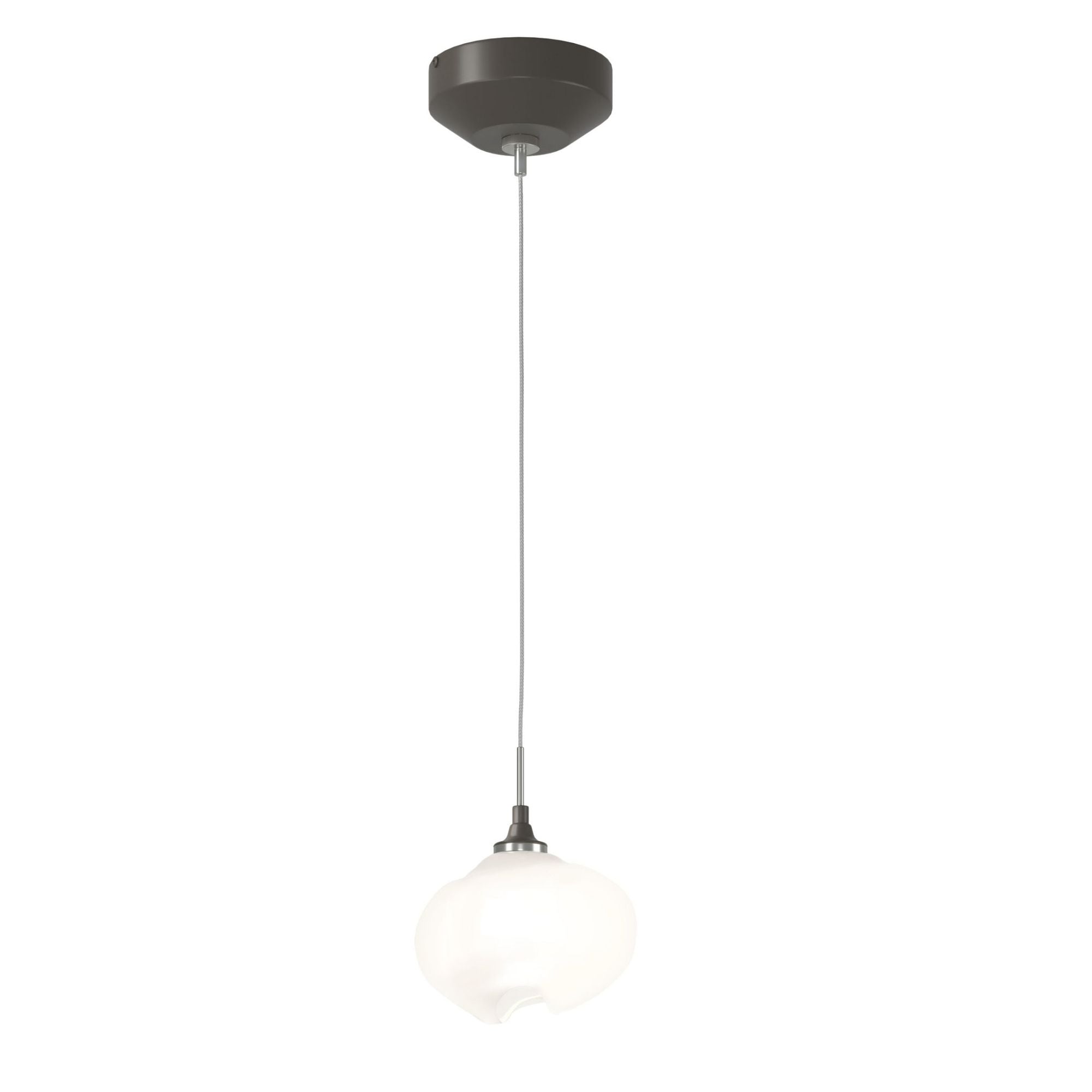 Ume Low Voltage Mini Pendant 1-Light Frosted Glass (FD) in Dark Smoke