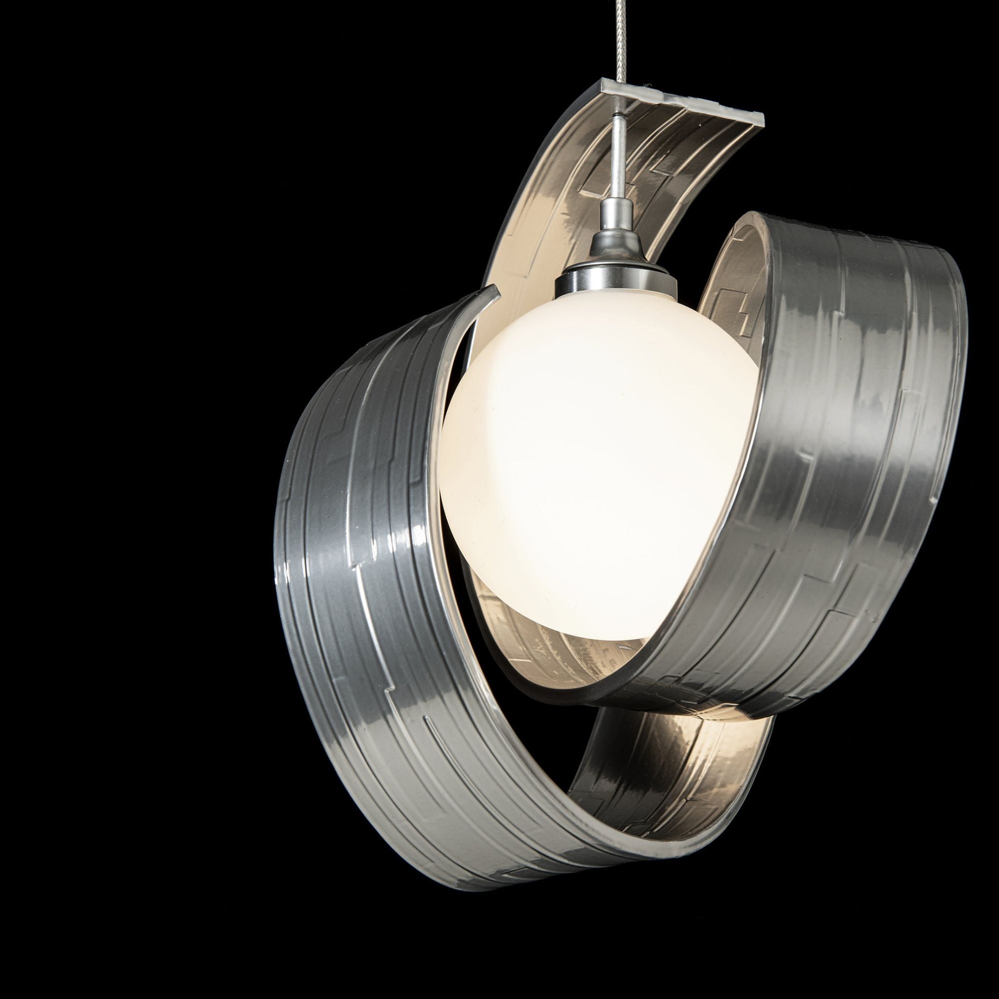 Riza Low Voltage Mini Pendant 1-Light Opal Glass (GG) in Sterling